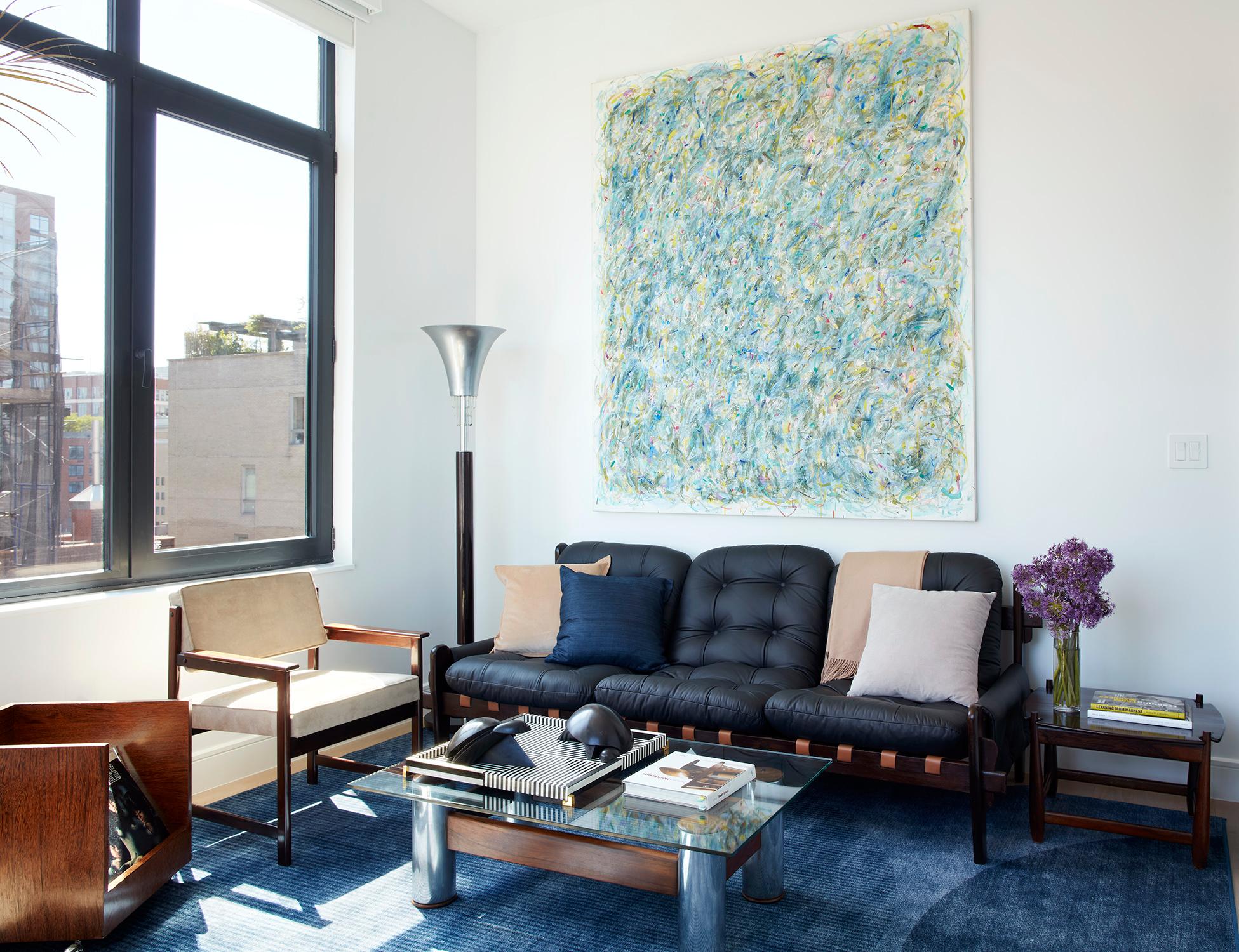 Mid-Century Modern Sofa in Hardwood & Leather by Jean Gillon, 1970, Brazil For Sale 4