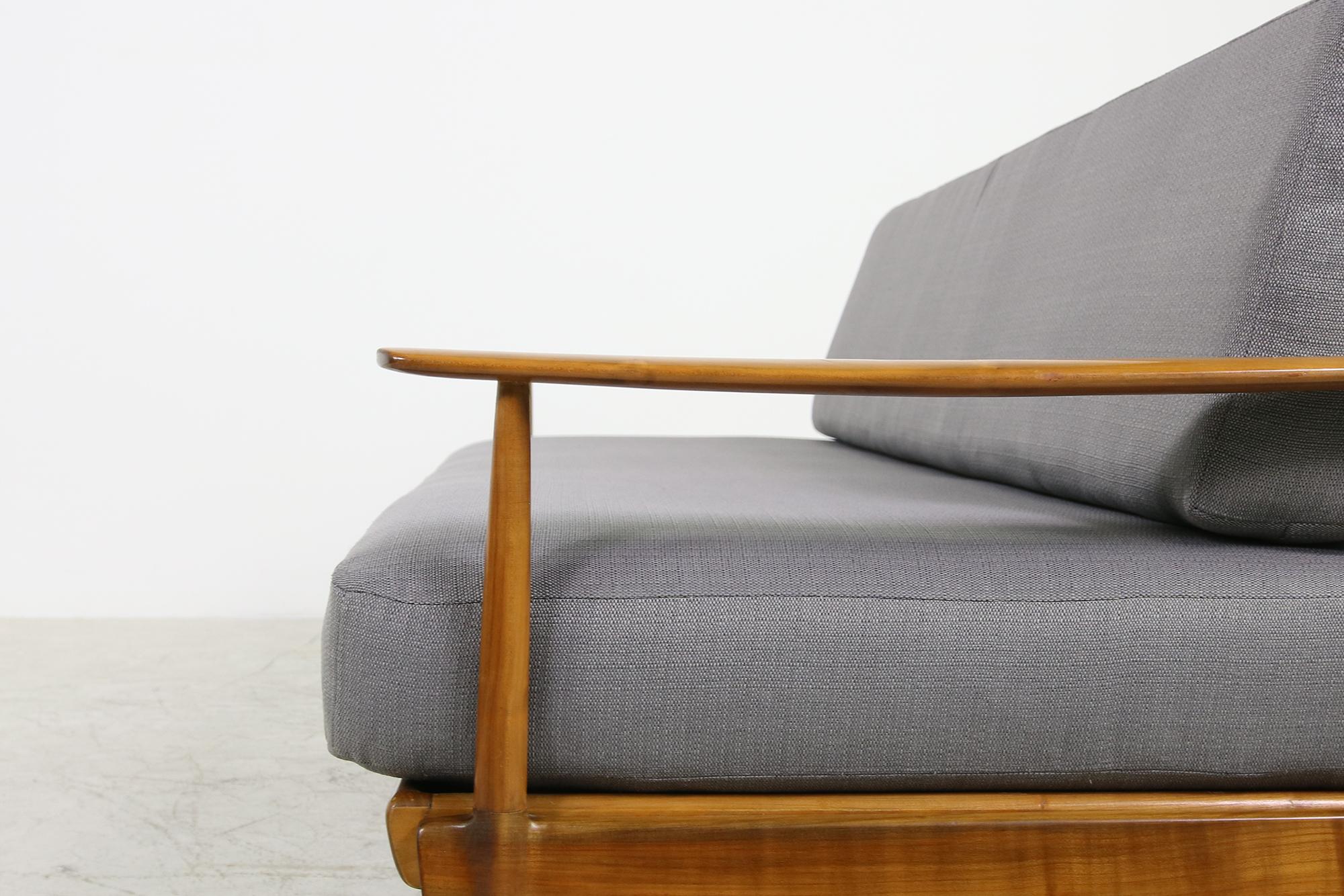Mid-Century Modern Sofa, Knoll, Germany 1960s Beechwood, Daybed 5