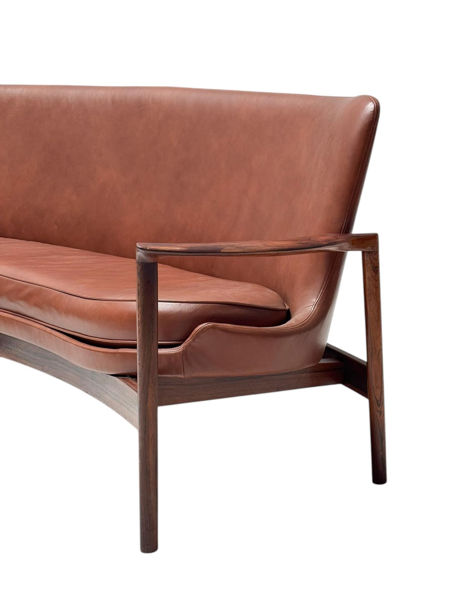 Mid-Century Modern Sofa or Bench by Ib Kofod-Larsen for Frõscher, 1970s For Sale 8