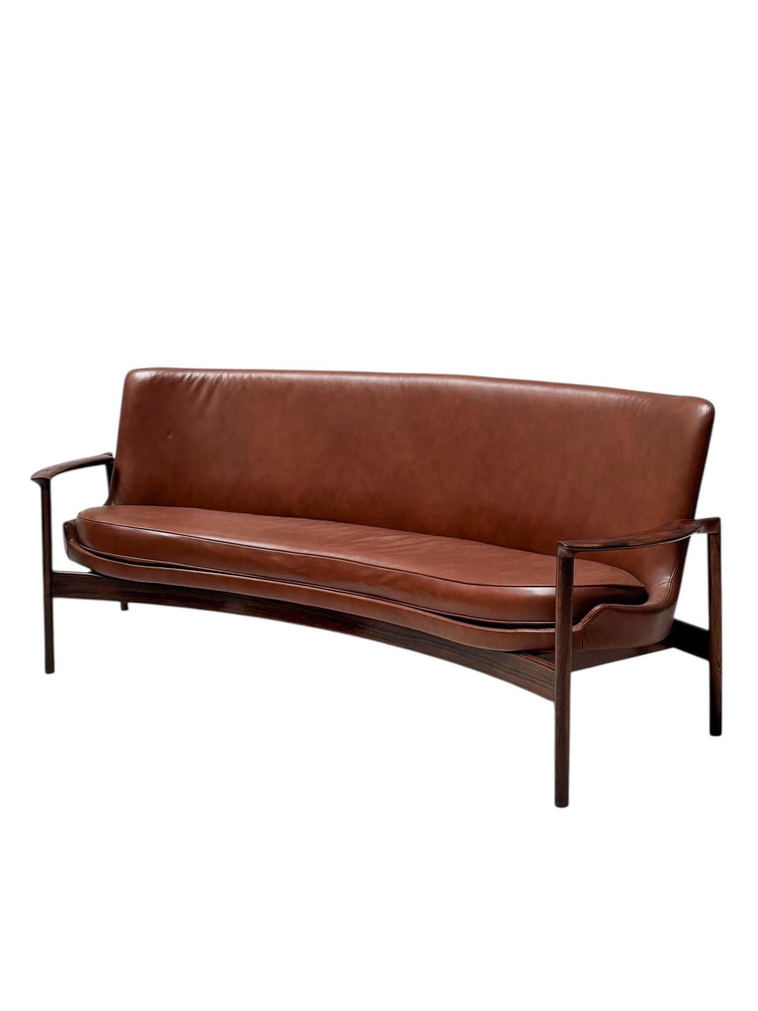Mid-Century Modern Sofa or Bench by Ib Kofod-Larsen for Frõscher, 1970s In Good Condition For Sale In Amsterdam, NL