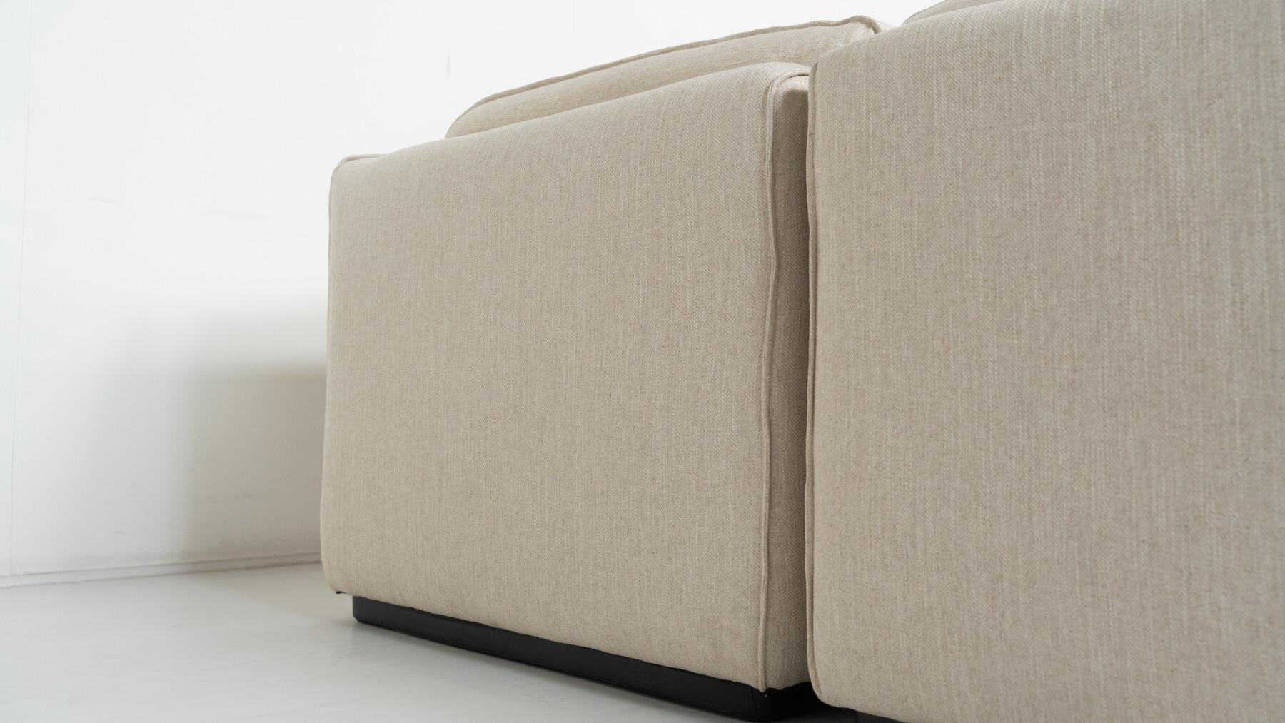 Modernes Sofa-/Sofabett aus der Mitte des Jahrhunderts, Italien, neue Polsterung im Angebot 4