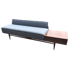 Mid-Century Modern Sofa with End Table