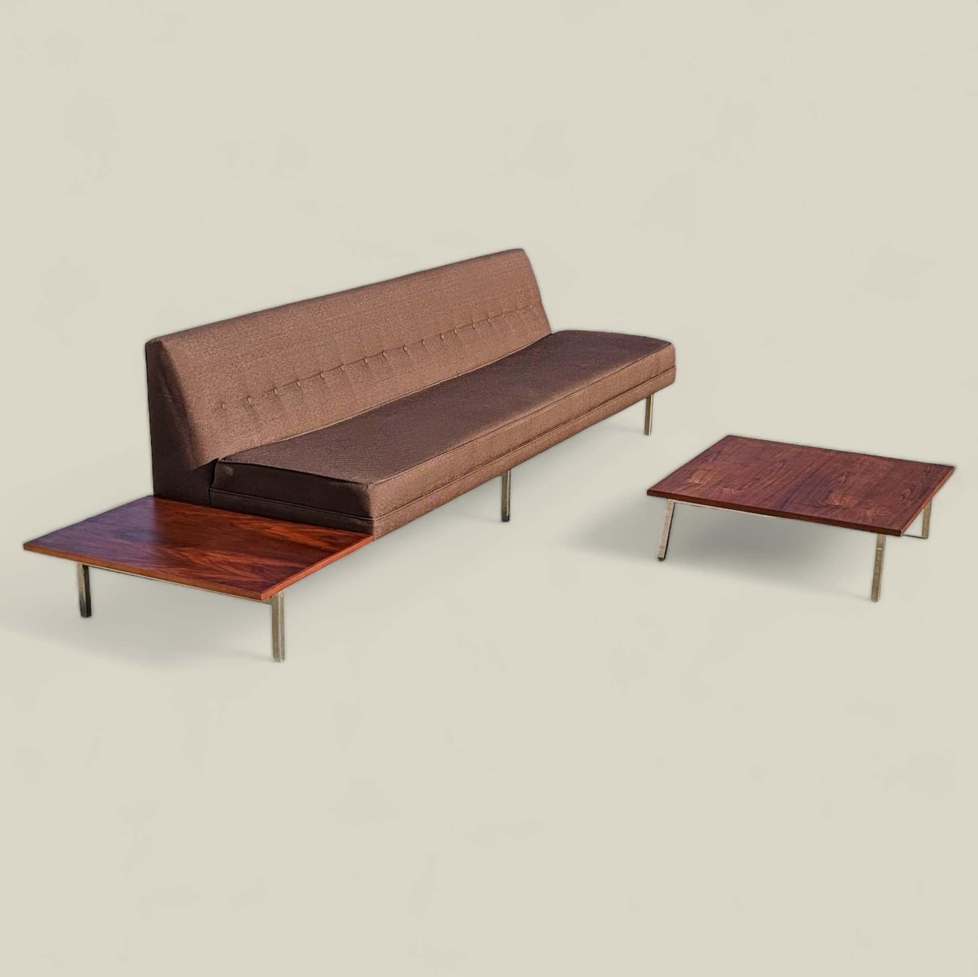 Canapé moderne du milieu du siècle avec tables d'appoint George Nelson pour Herman Miller en vente 3