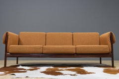 Mid-Century Modern Sofa with Slat Back by Johannes Andersen, 1950s, Denmark