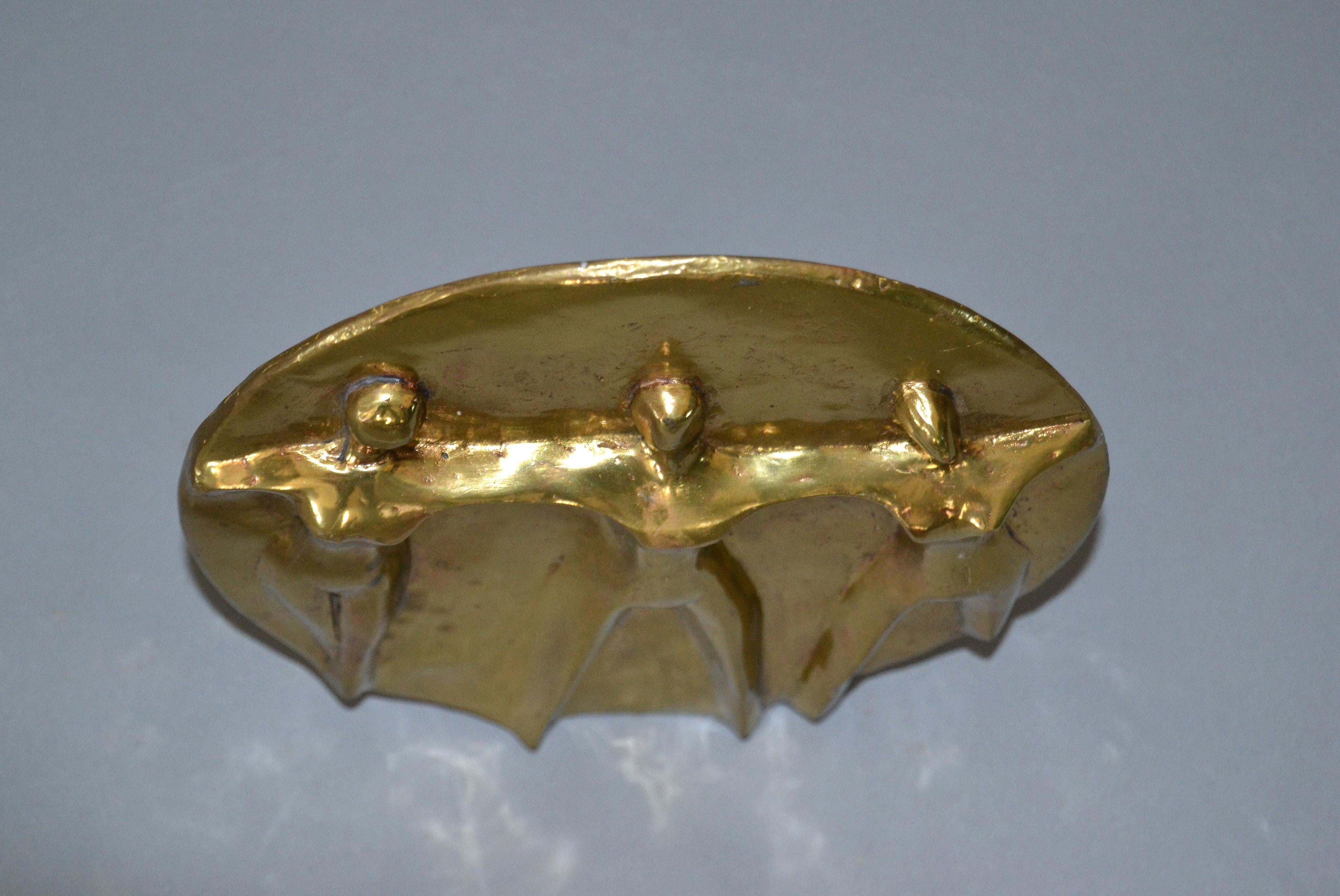 Mid-Century Modern Solid Bronze Hand-crafted Table Art Sculpture 'Women United' For Sale 1