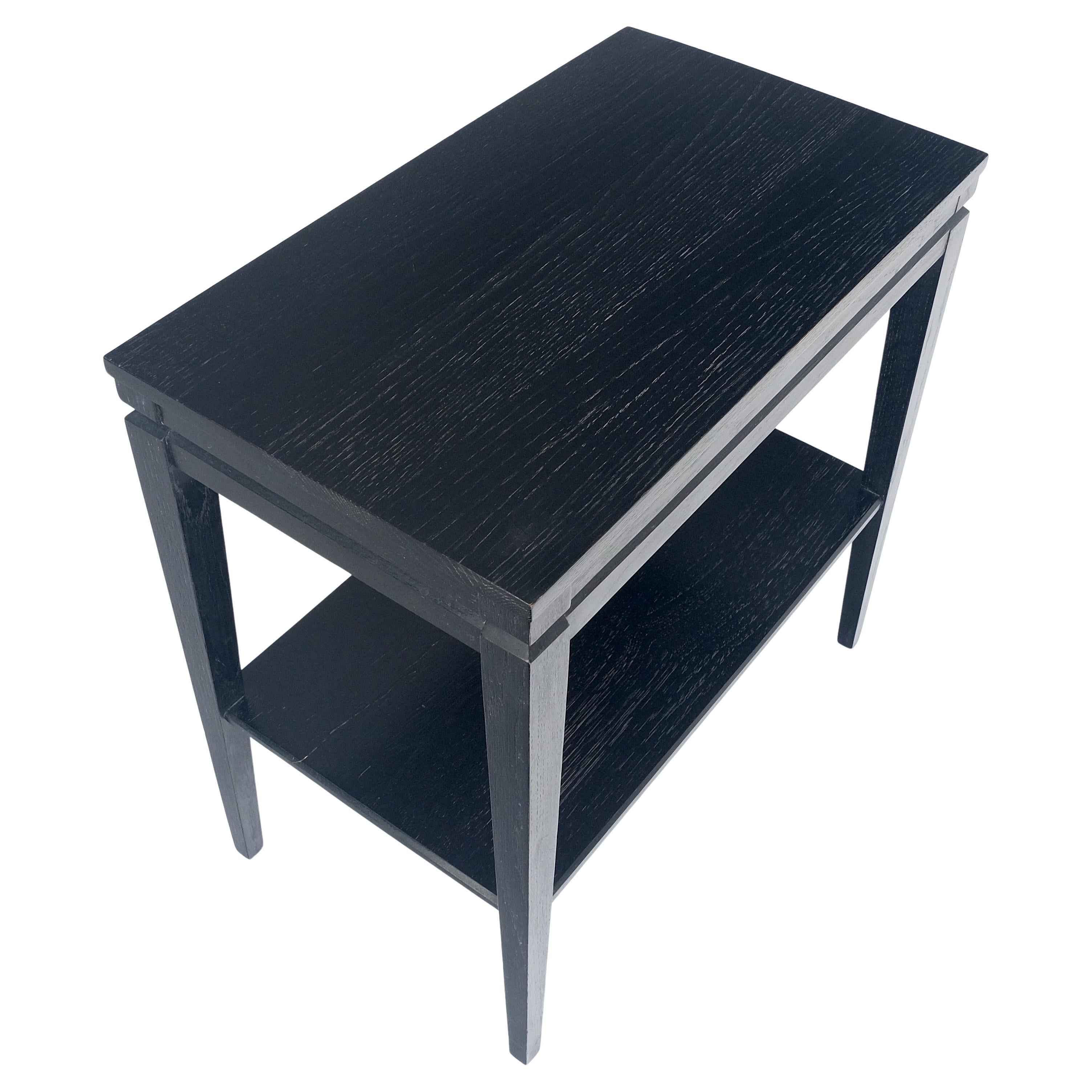 Mid Century Modern Solid Cerused Oak 14x24 Rectangle Side End Table Mint For Sale