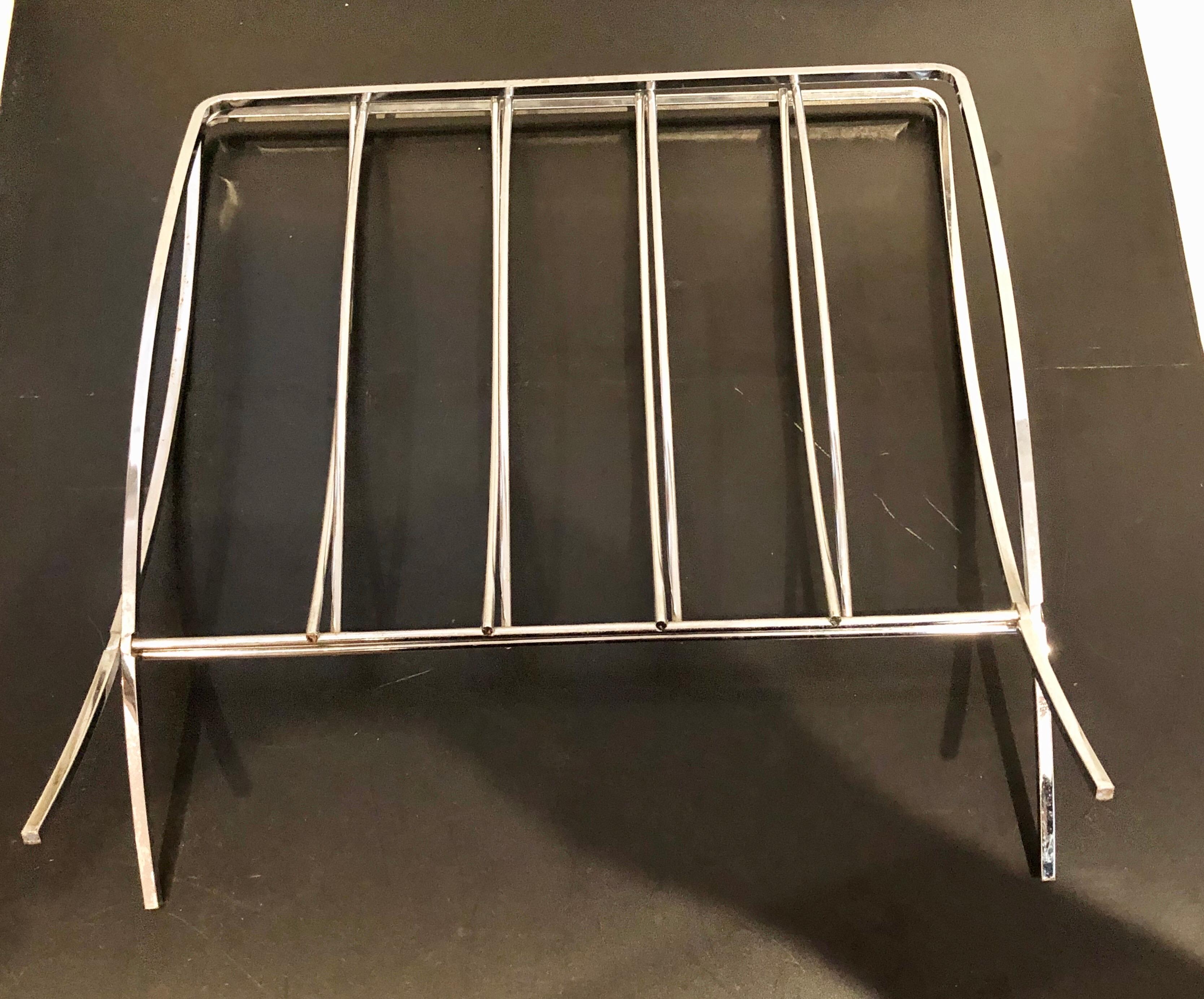 chrome magazine racks