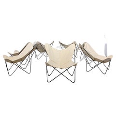 Chaise en toile Butterfly en fer massif The Moderns