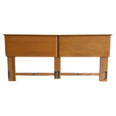 Mid-Century Modern Solid Maple sculpted King Size Headboard Heywood