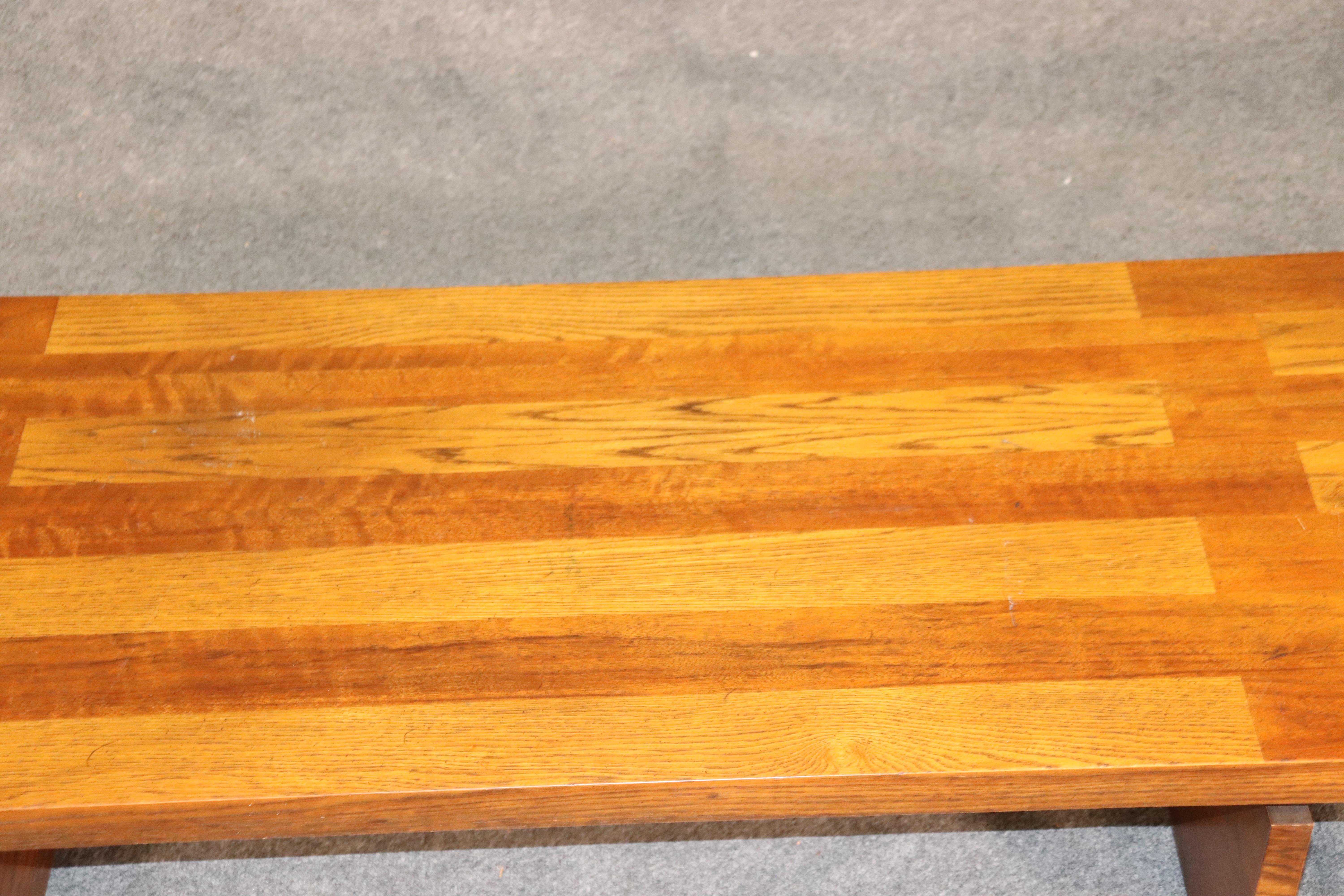 Mid-Century Modern Solid Oak Coffee Table by Lane, circa 1950 In Good Condition In Swedesboro, NJ