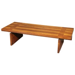 Used Mid-Century Modern Solid Oak Coffee Table by Lane, circa 1950