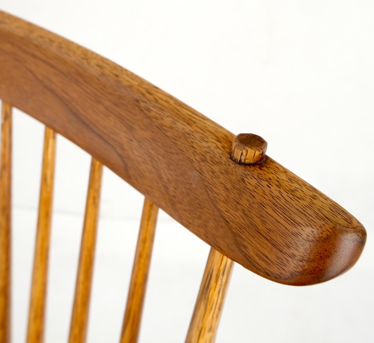 American Mid-Century Modern Solid Oiled Walnut George Nakashima Slab-Arm Lounge Chair For Sale