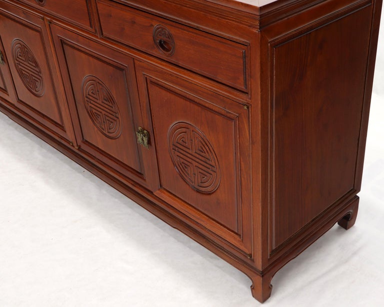 MidCentury Modern Solid Rosewood Chinese Sideboard or Credenza at