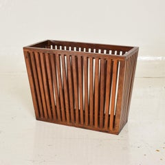 Mid-Century Modern Solid Rosewood Magazine Holder