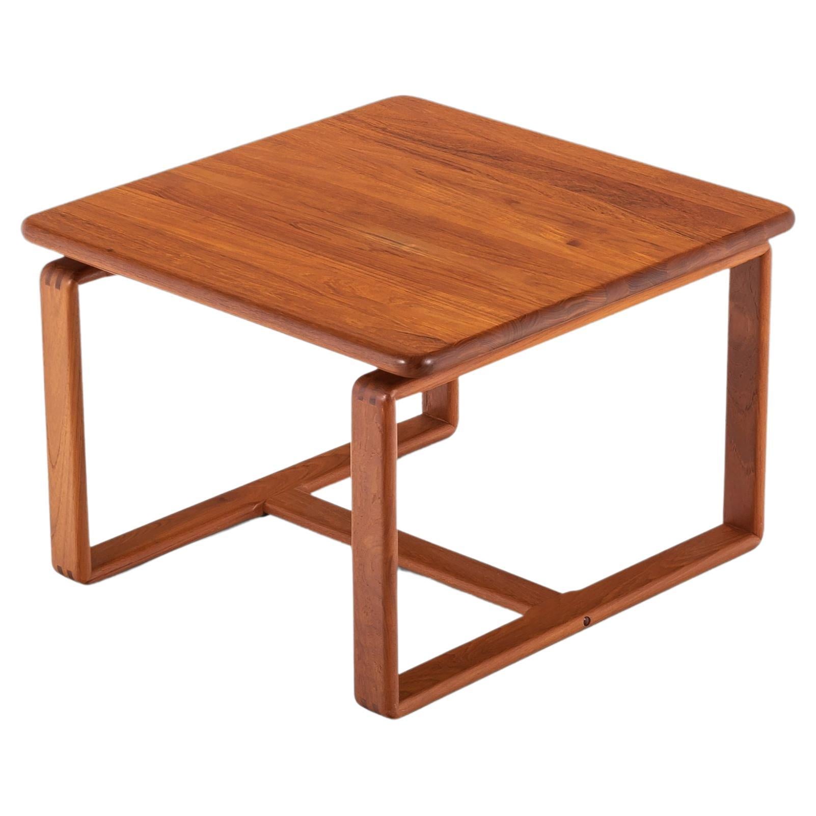 Mid-Century Modern Solid Teak Coffee Table, c. 1970's For Sale