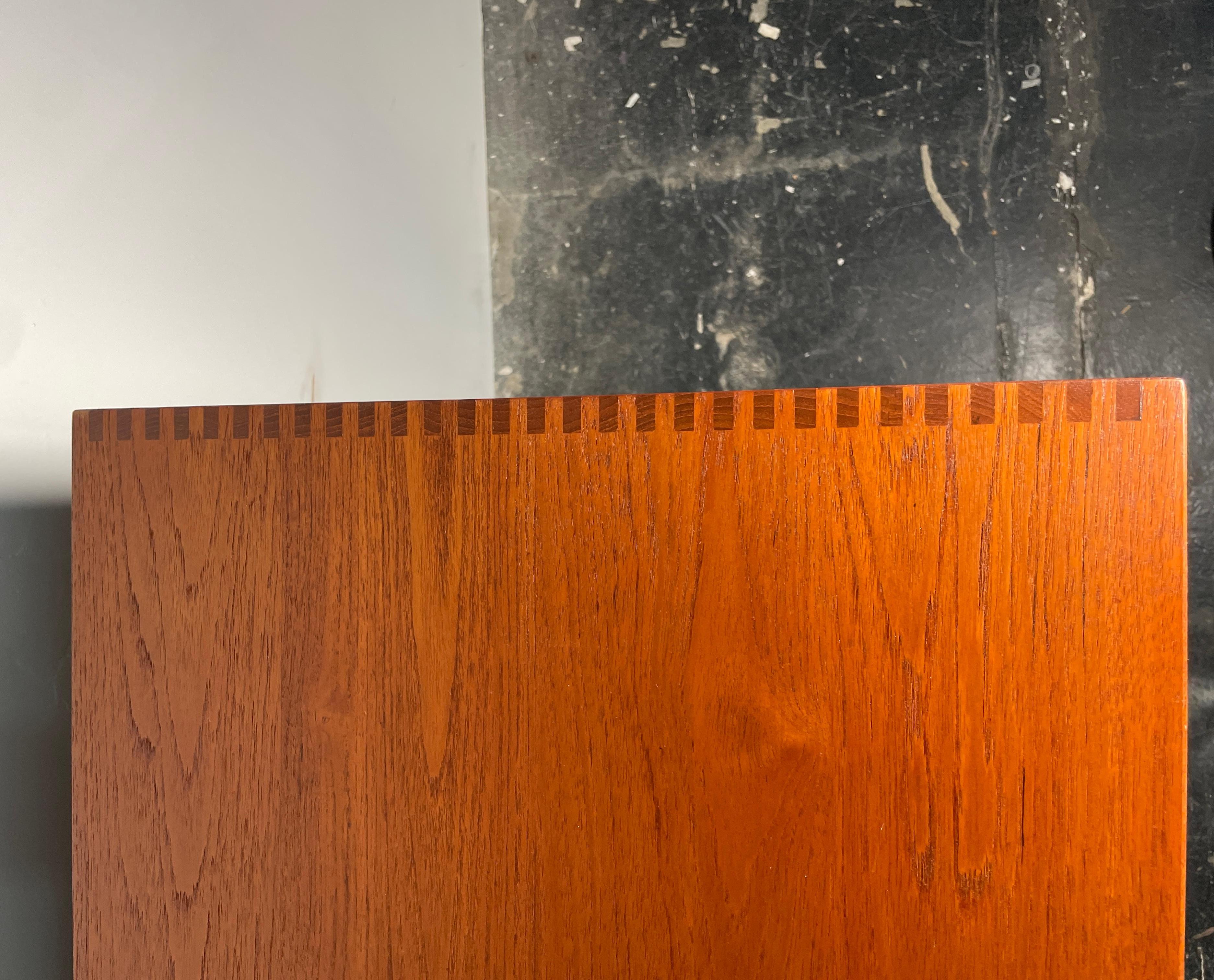 We are suckers for this Danish teak credenza designed by Peter Hvidt and Orla Molgaard-Nielsen for Soborg Mobelfabrik. Danish teak credenza by Peter Hvidt and Orla Molgaard-Nielsen for Soborg Mobelfabrik. It features solid teak construction, solid