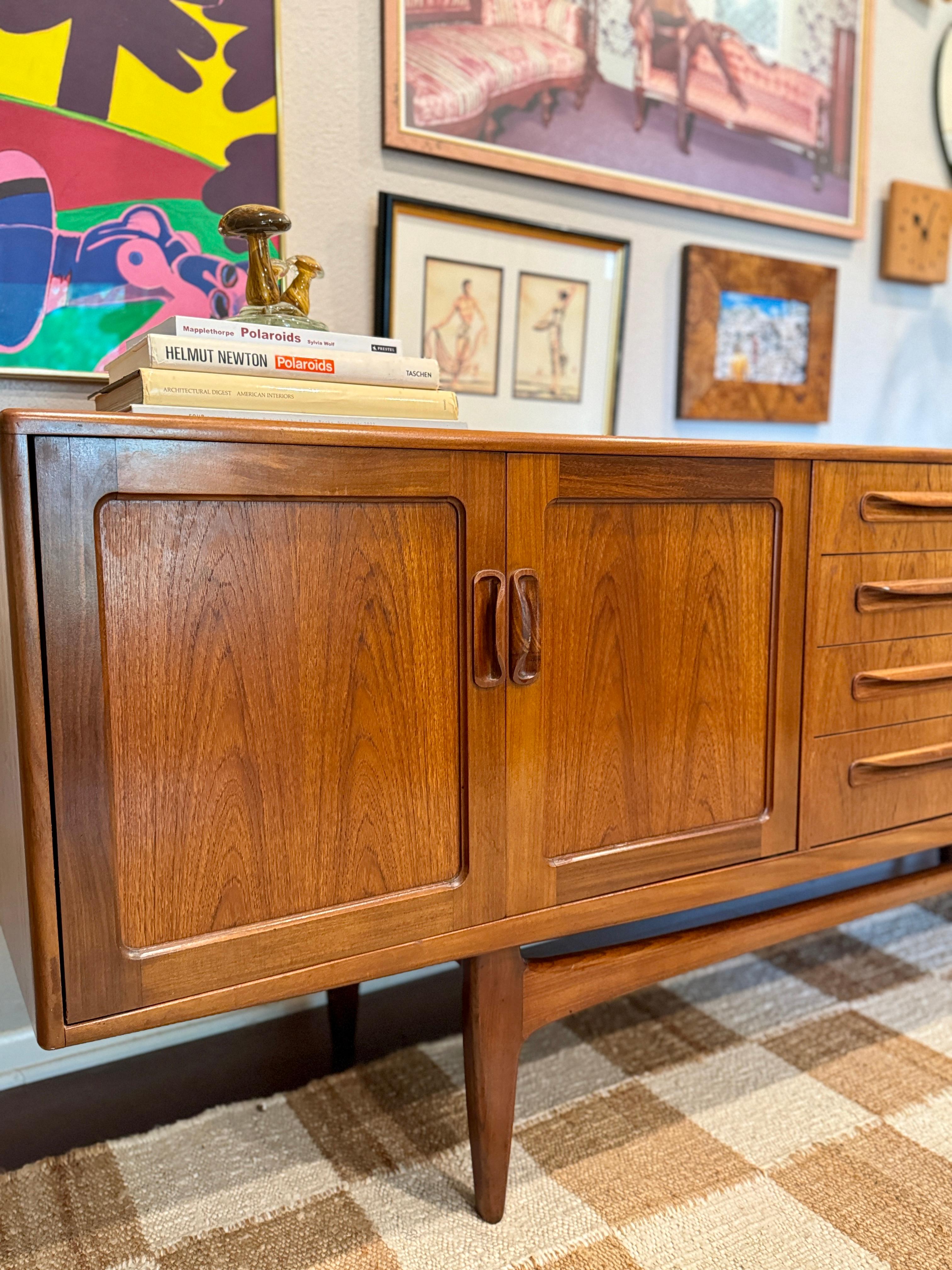 European Mid Century Modern solid teak Fresco sideboard by G Plan