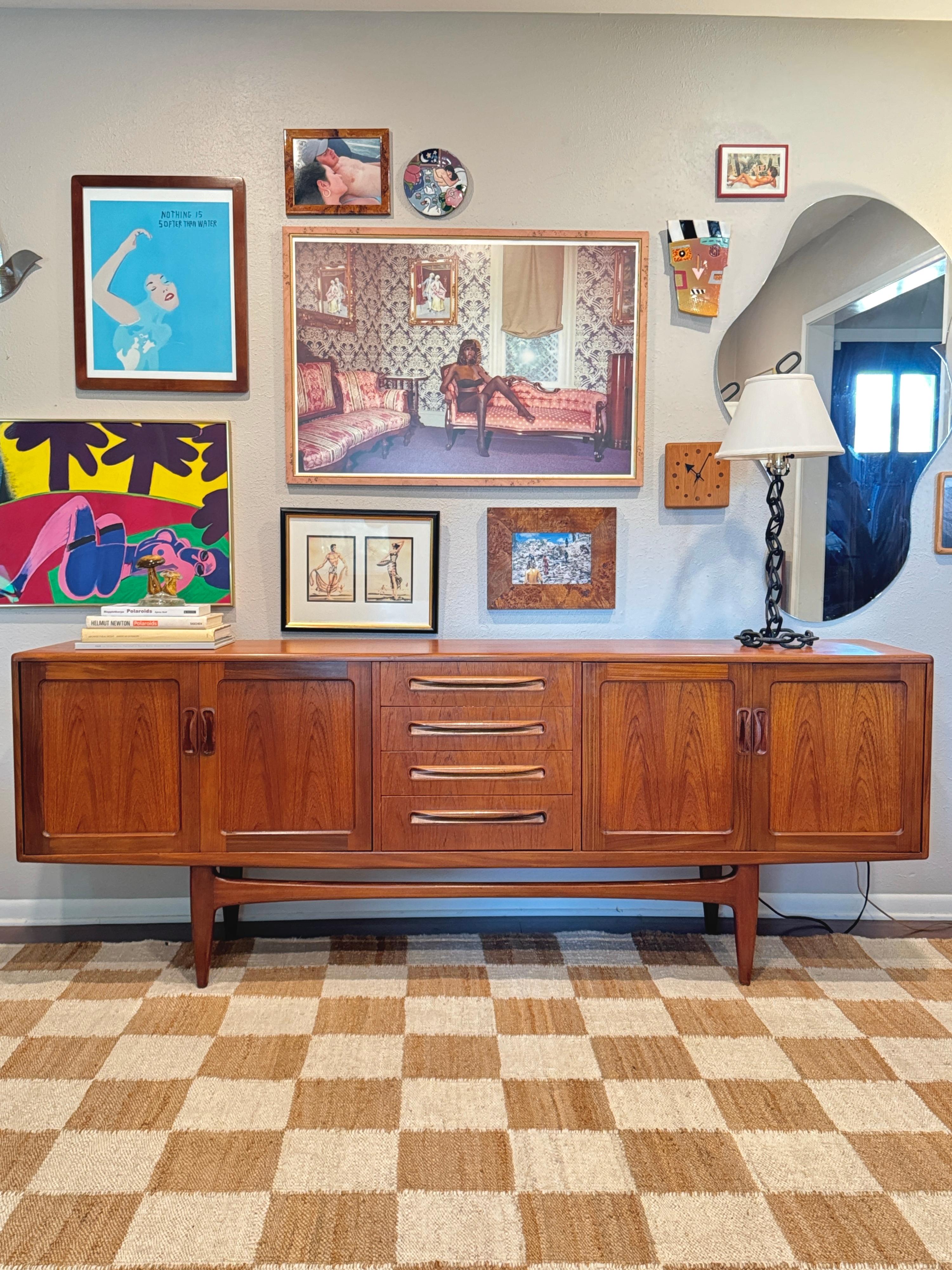 Mid-20th Century Mid Century Modern solid teak Fresco sideboard by G Plan