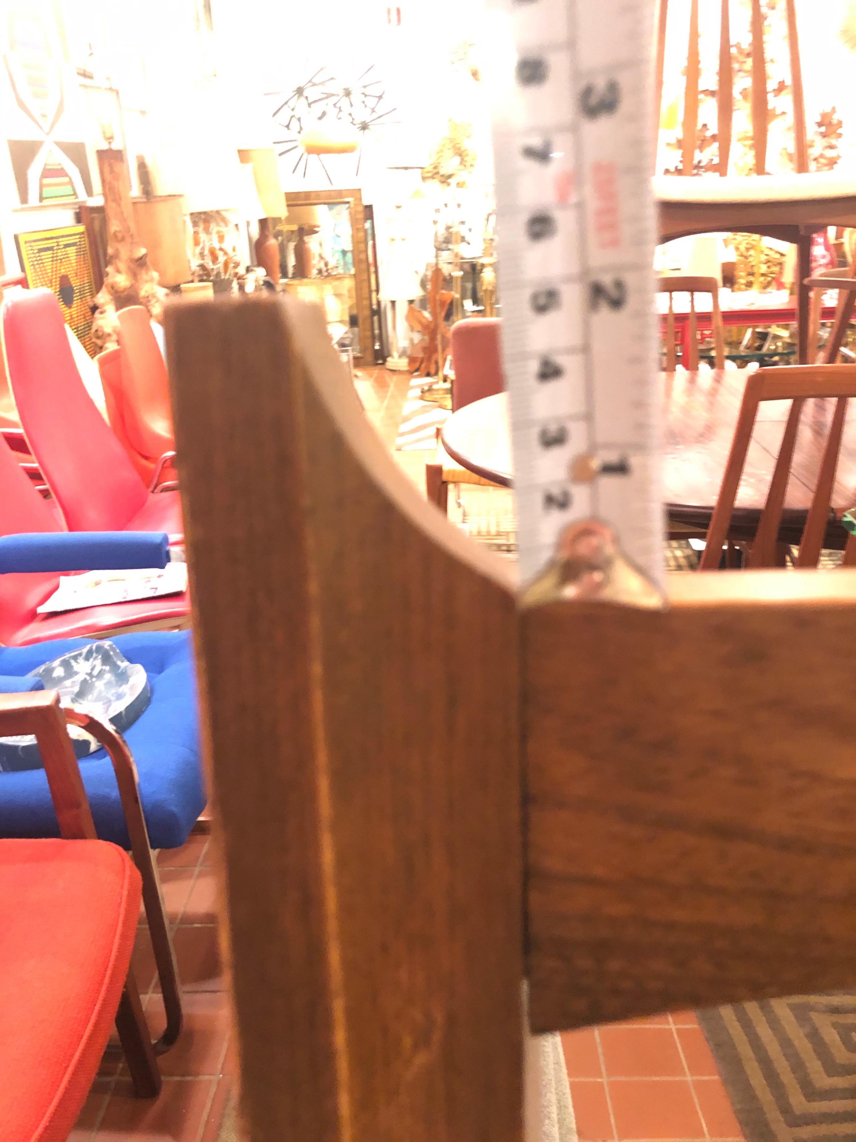 Mid-Century Modern Solid Walnut Mirror 7
