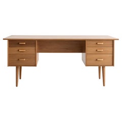Mid-Century Modern Solid Wood Desk by Artisanal