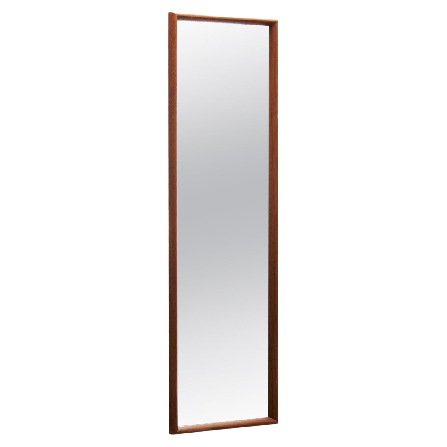 Mid-Century Modern Solid Wood Mirror by Eriksmålaglas, Sweden, circa 1950s