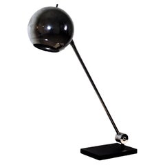 Mid-Century Modern Sonneman Chrome Globe Table Lamp