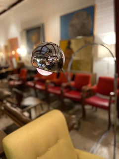 Mid-Century Modern Sonneman Chrome Orbiter Floor Lamp