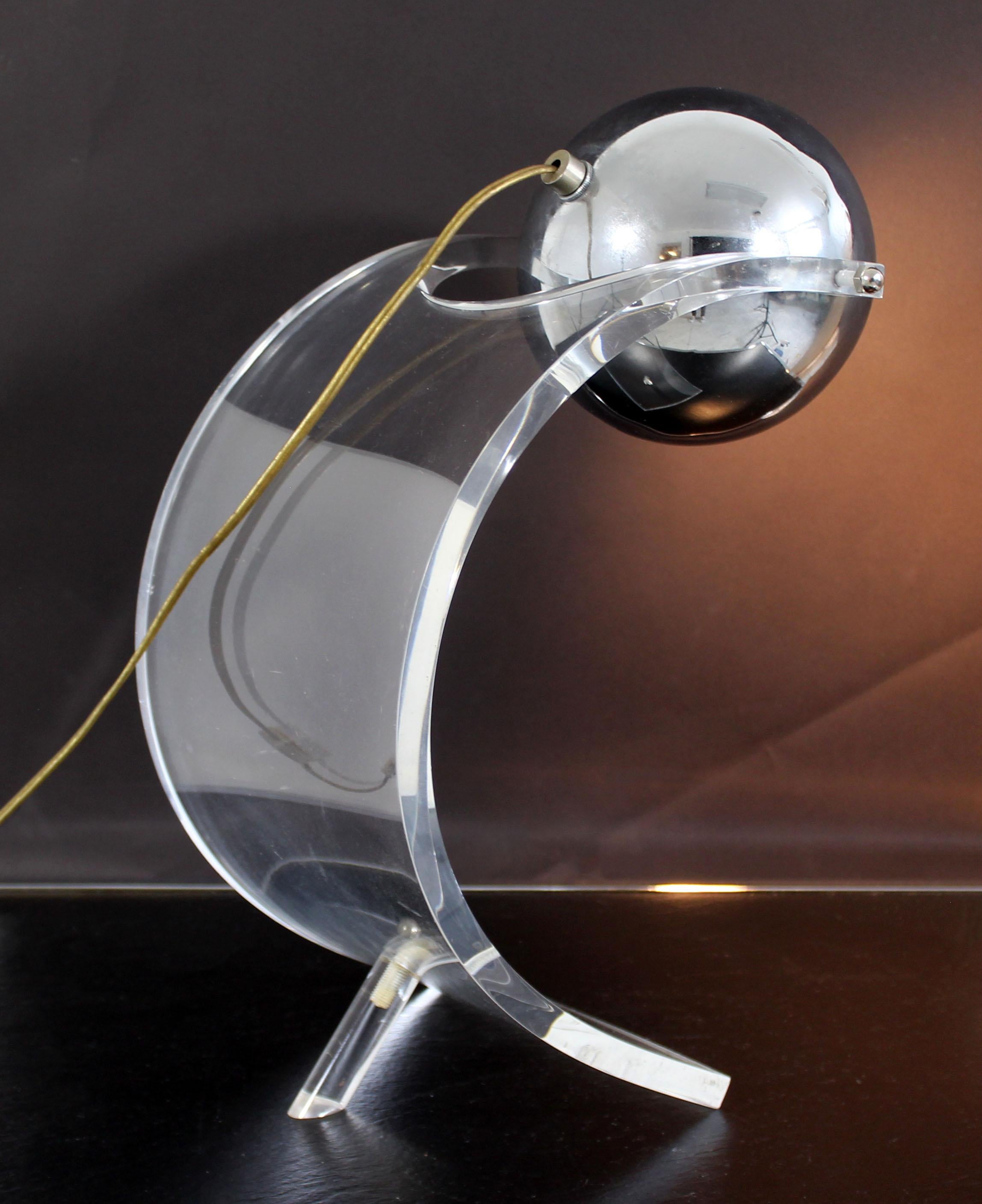 modern chrome desk lamp
