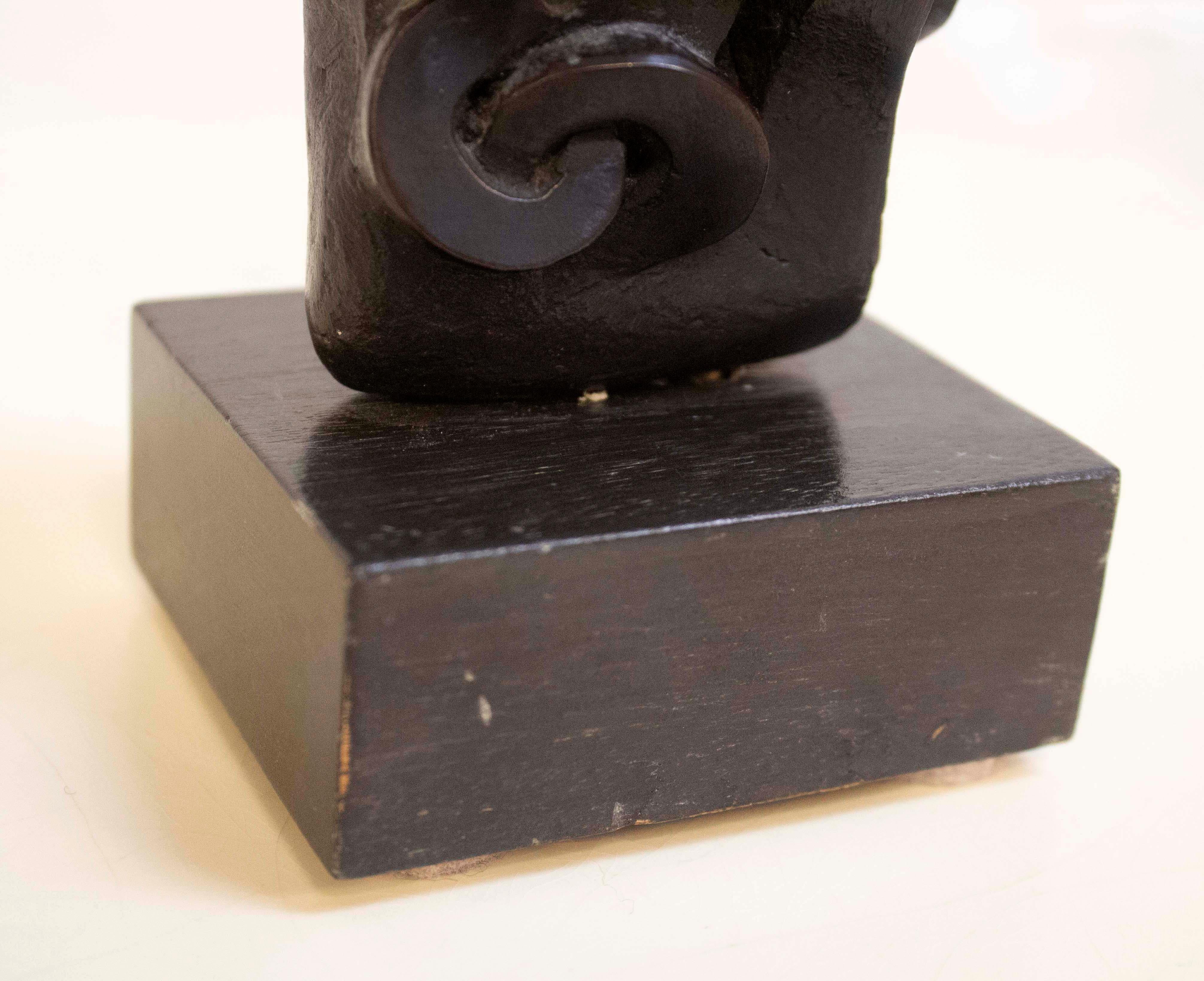 20th Century Mid Century Modern Sorel Etrog Signed Untitled Abstract Bronze Table Sculpture For Sale