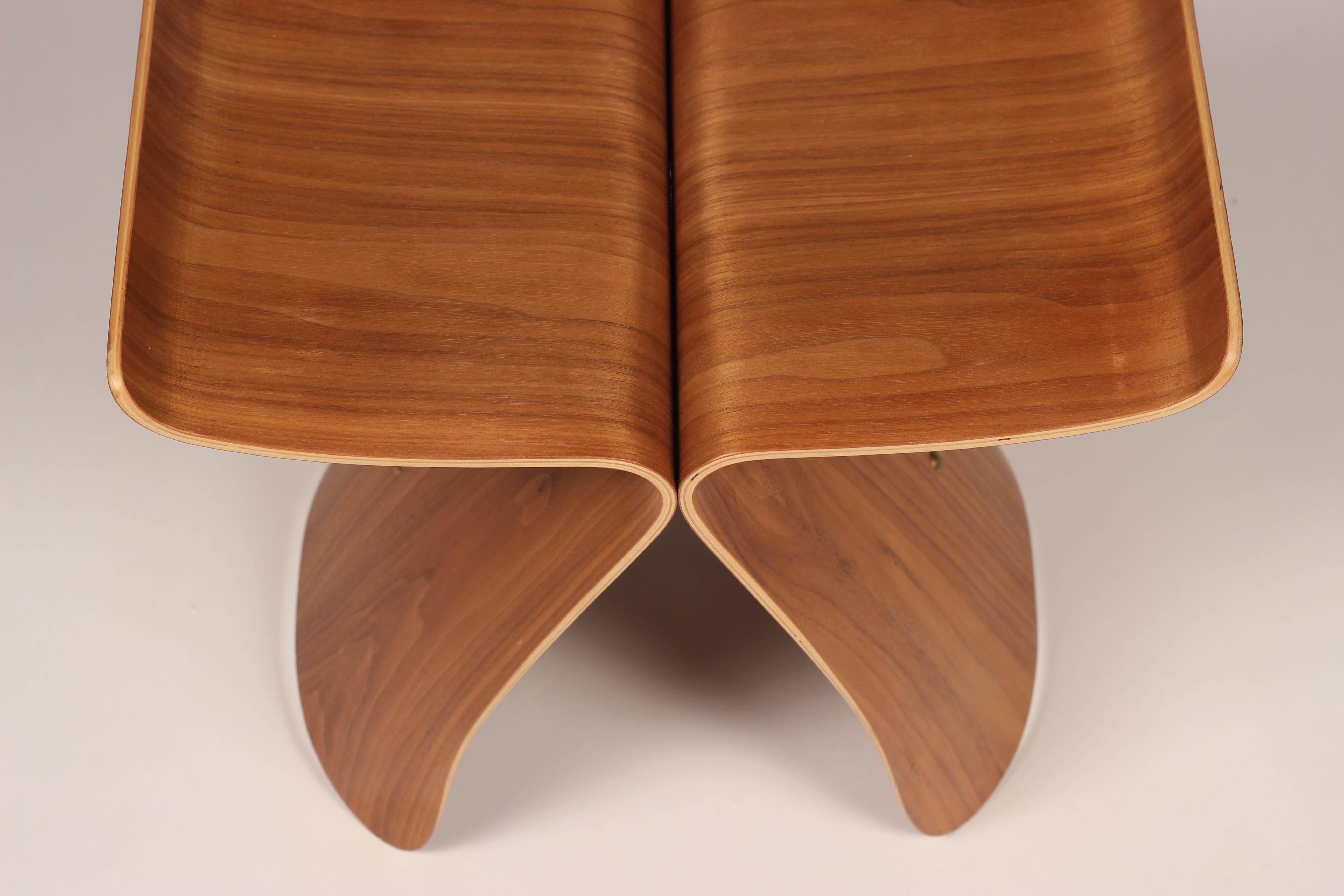 Ease of travel in the jet age encouraged a growing fusion of cultural influences after World War II. Although Yanagi's stool was designed and manufactured in Japan, it employs Western form (the stool) and material (bentwood). Its calligraphic