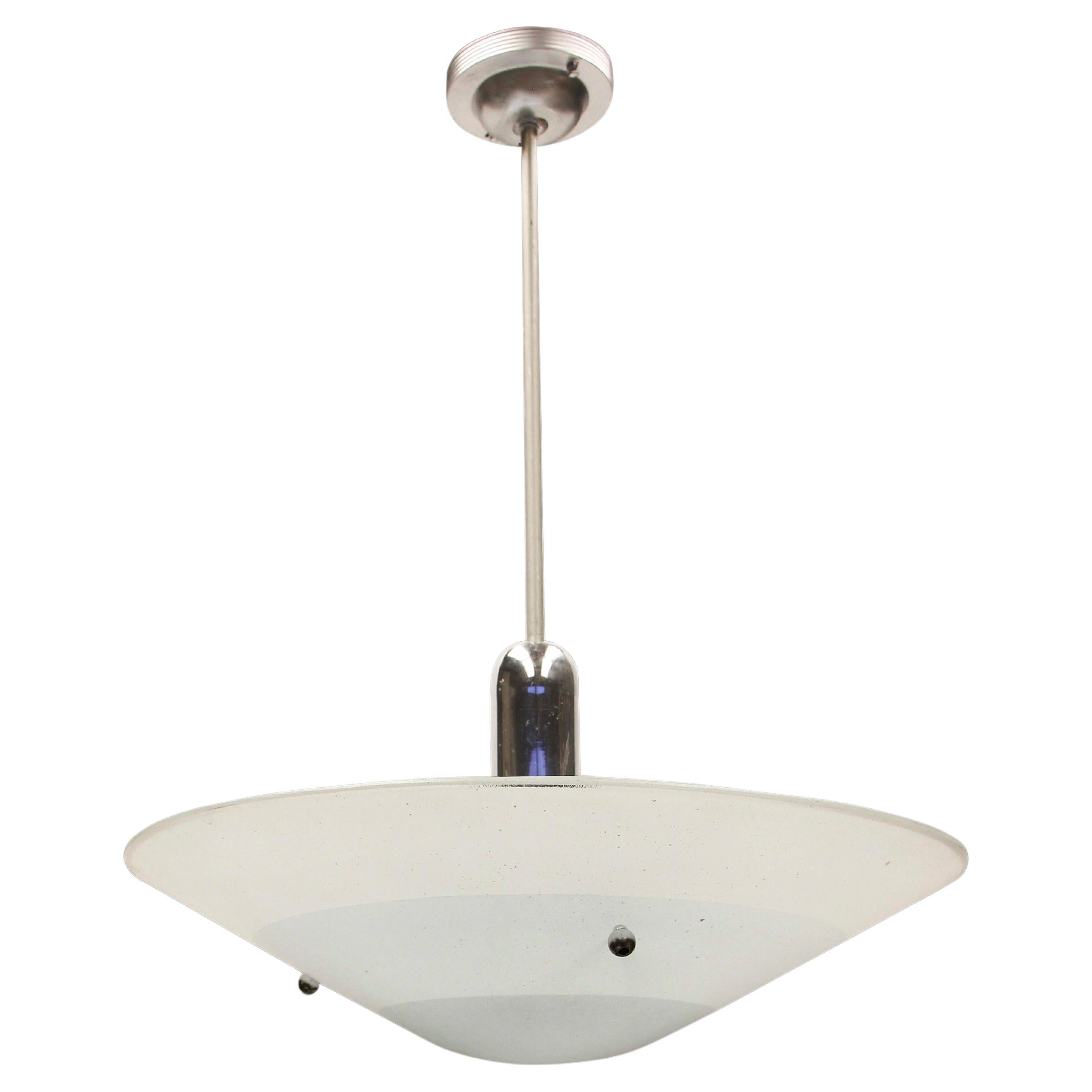 Plato Luz Azul Modern Mid-Century Space Age