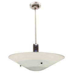 Mid-Century Modern Space Age Blue Dish Saucer Light