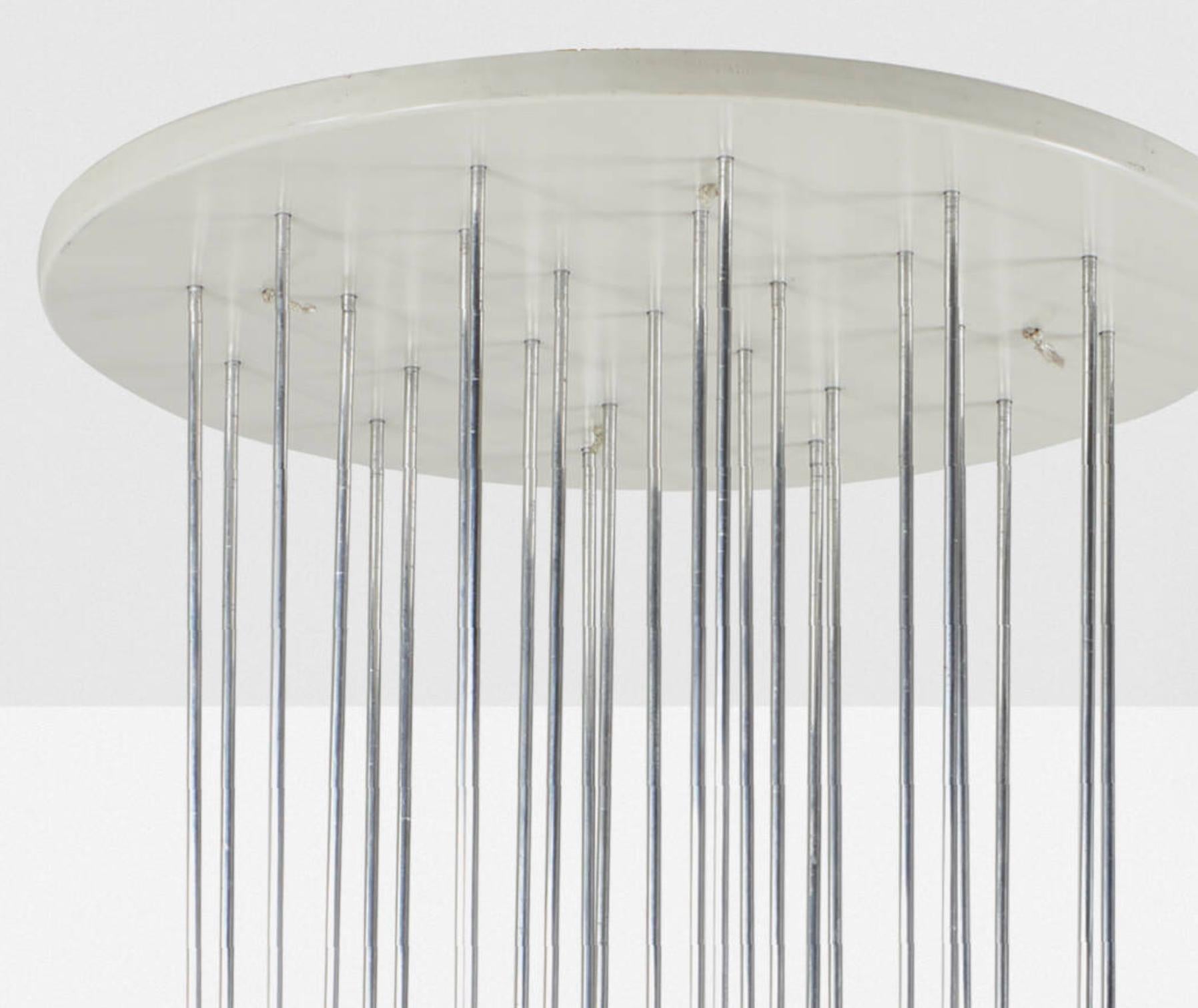 Space Age Multi-Pendant Modern Chandelier Light Fixture, Verner Panton, 1970s, Finland.  For Sale