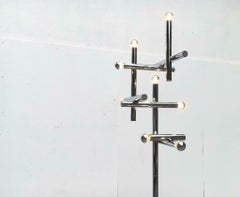 Mid-Century Modern Space Age Chrome Floor Lamp from Temde, Switzerland, 1960s