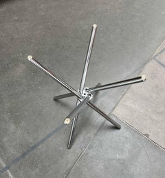 Mid-Century Modern Space Age Foldable Chrome Table Base, Finland, 1960s