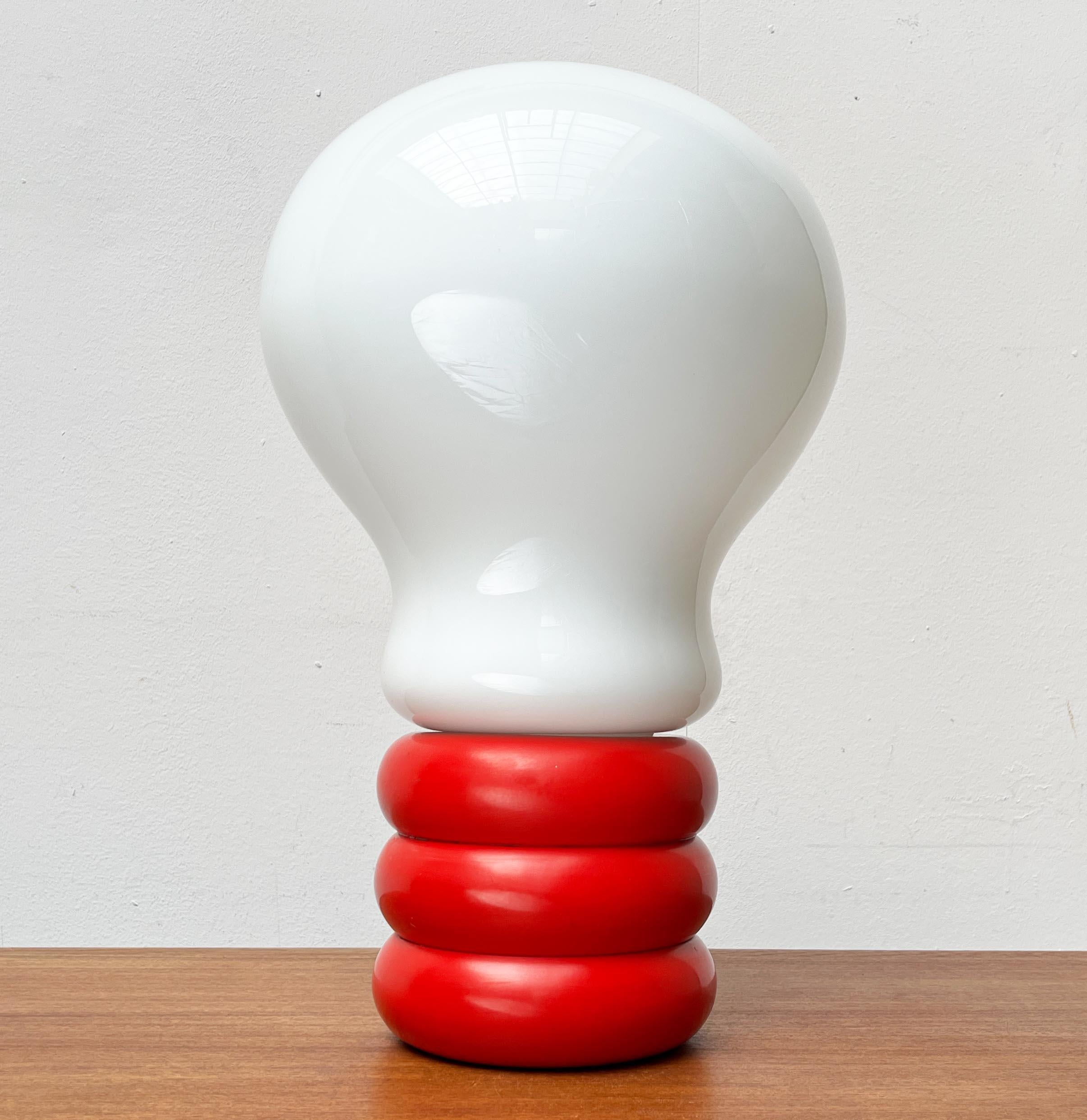 Mid-20th Century Mid-Century Modern Space Age Giant Bulb Table Lamp by Ingo Maurer for M Design For Sale