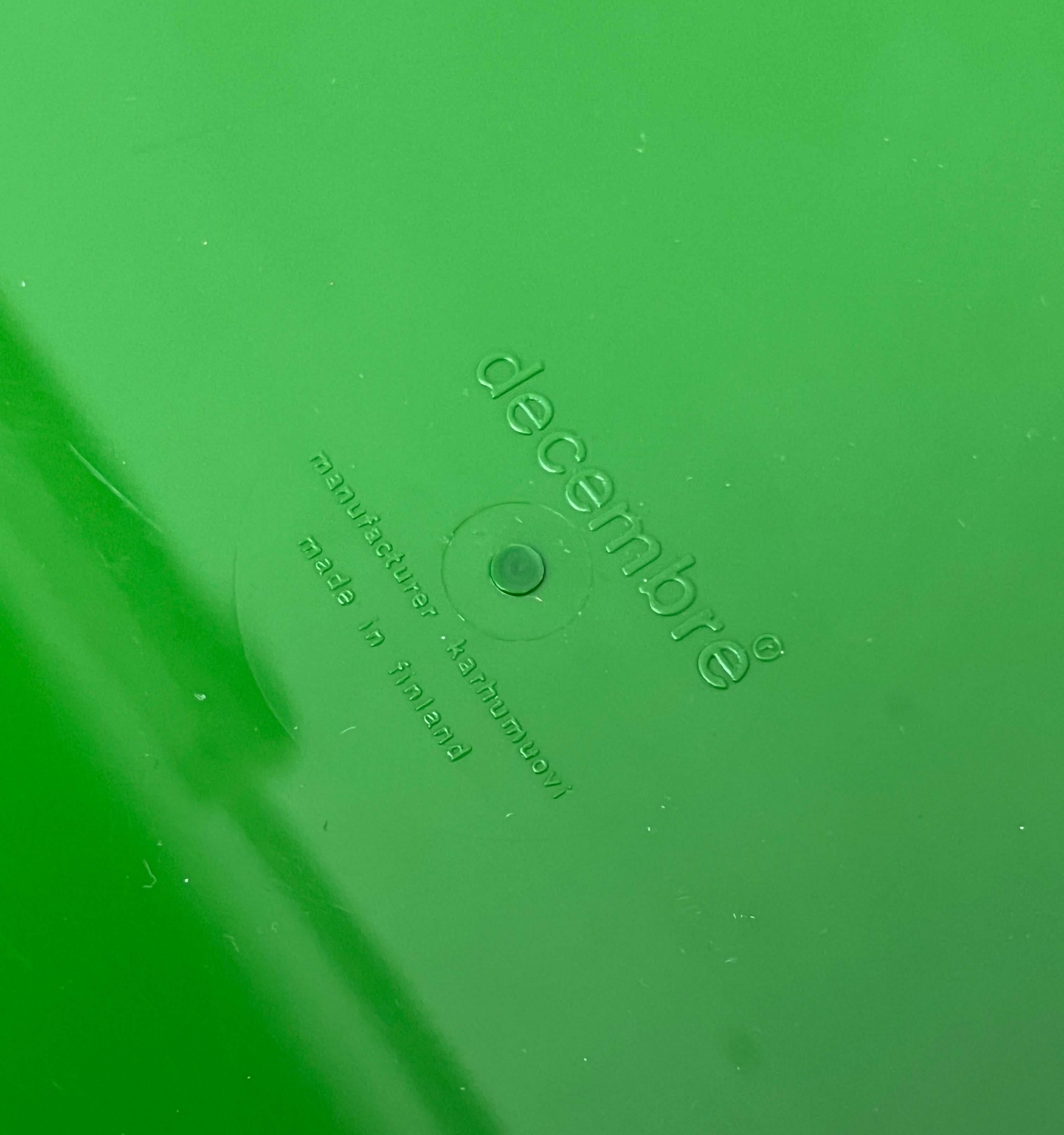 Mid-Century Modern Space Age Green Tray from decembre, Finland, 1960s For Sale 7