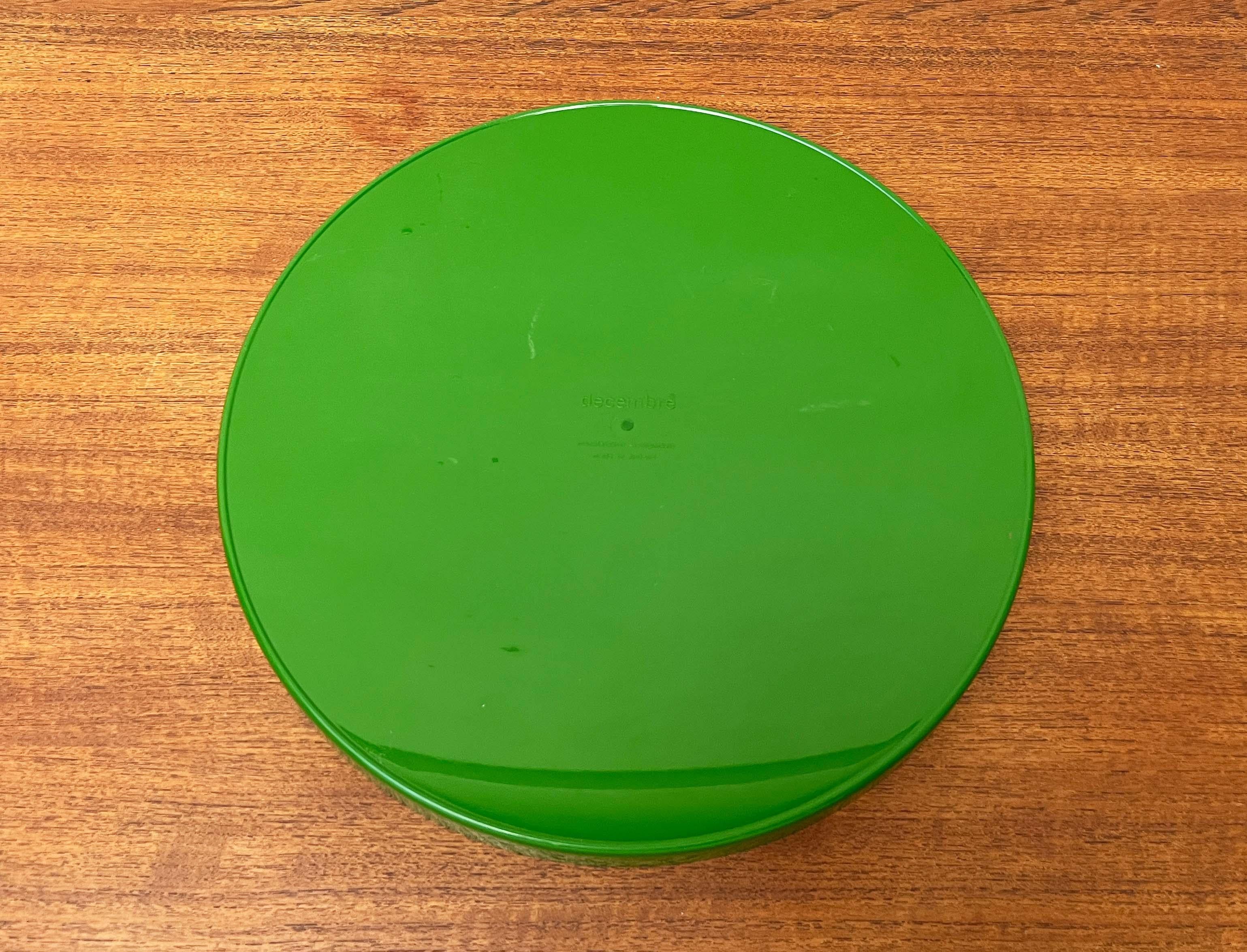 Mid-Century Modern Space Age Green Tray from decembre, Finland, 1960s For Sale 8
