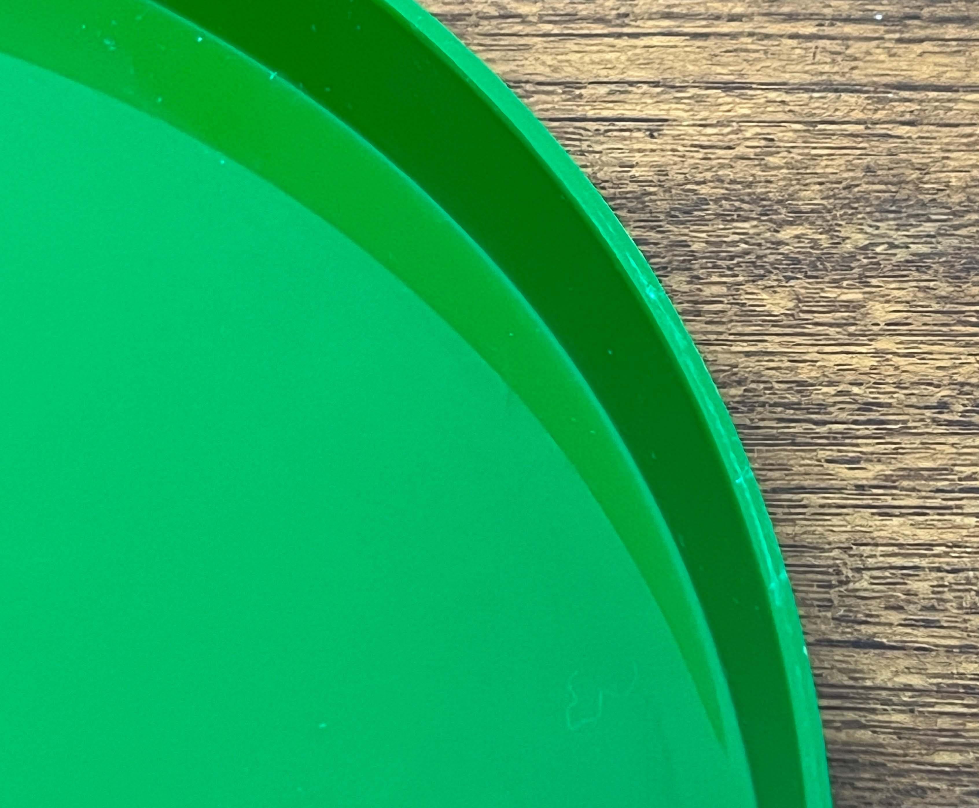 Mid-Century Modern Space Age Green Tray from decembre, Finland, 1960s For Sale 9