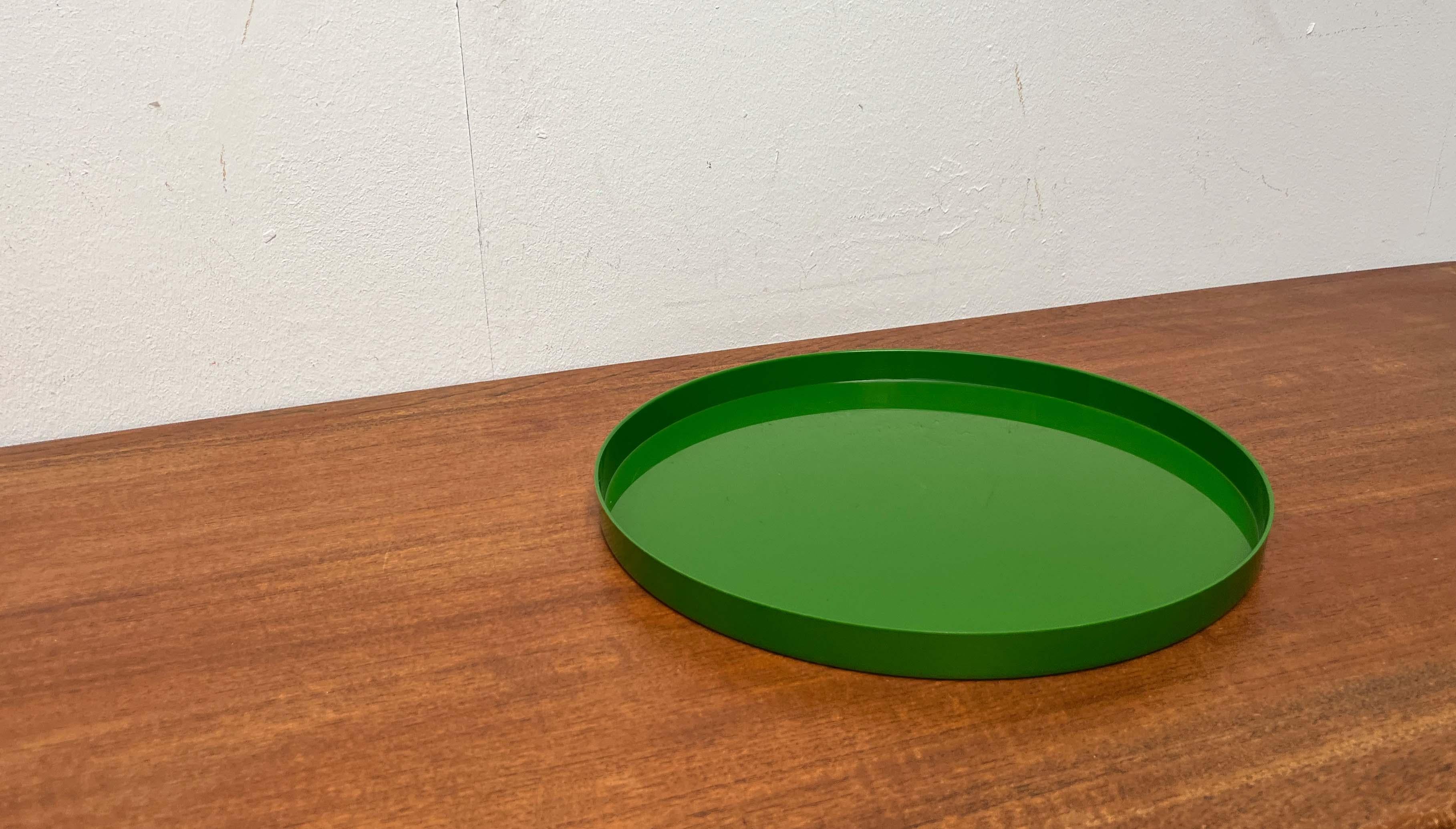 Mid-Century Modern Space Age Green Tray from decembre, Finland, 1960s For Sale 10