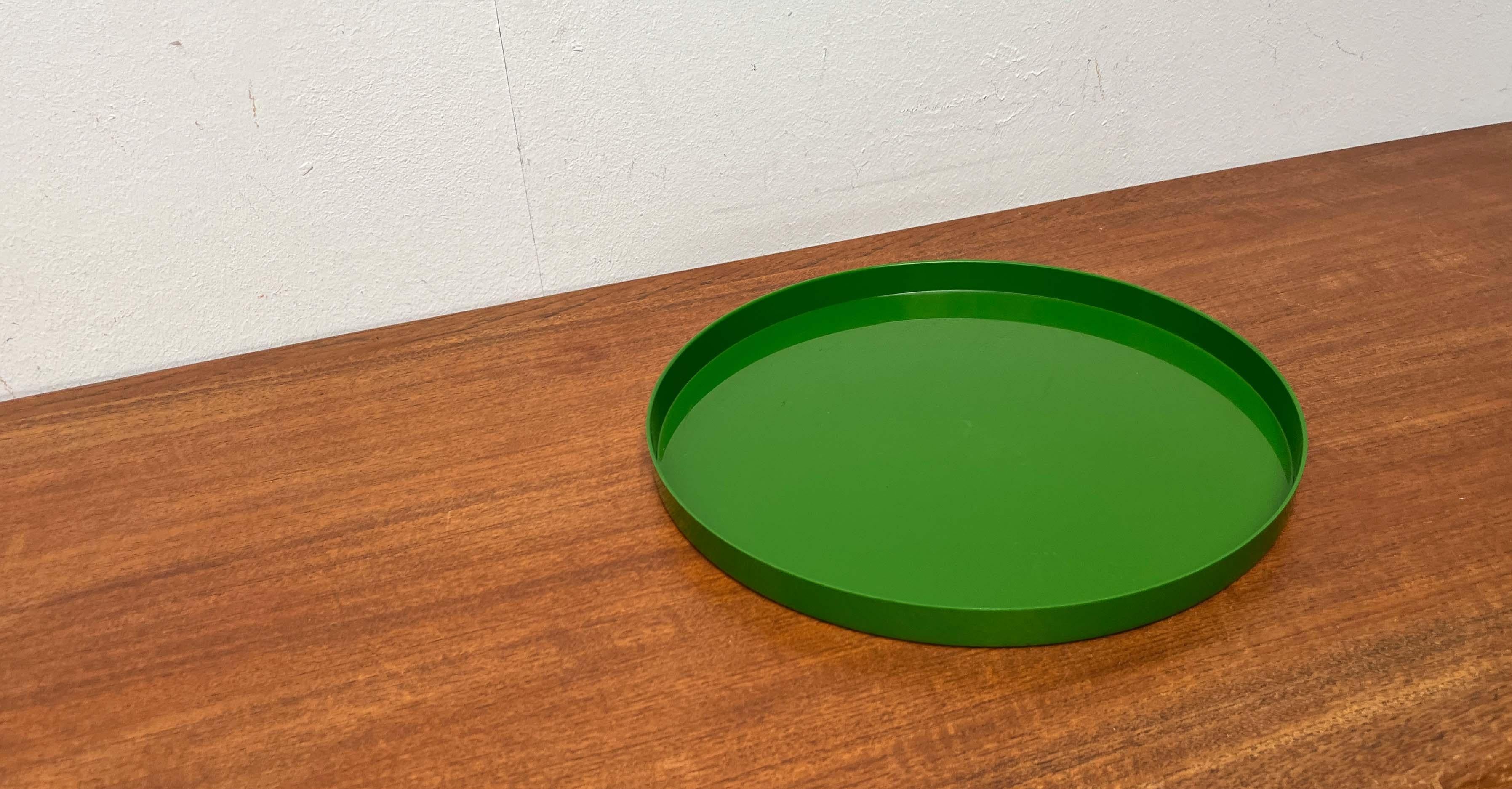 Mid-Century Modern Space Age Green Tray from decembre, Finland, 1960s For Sale 11