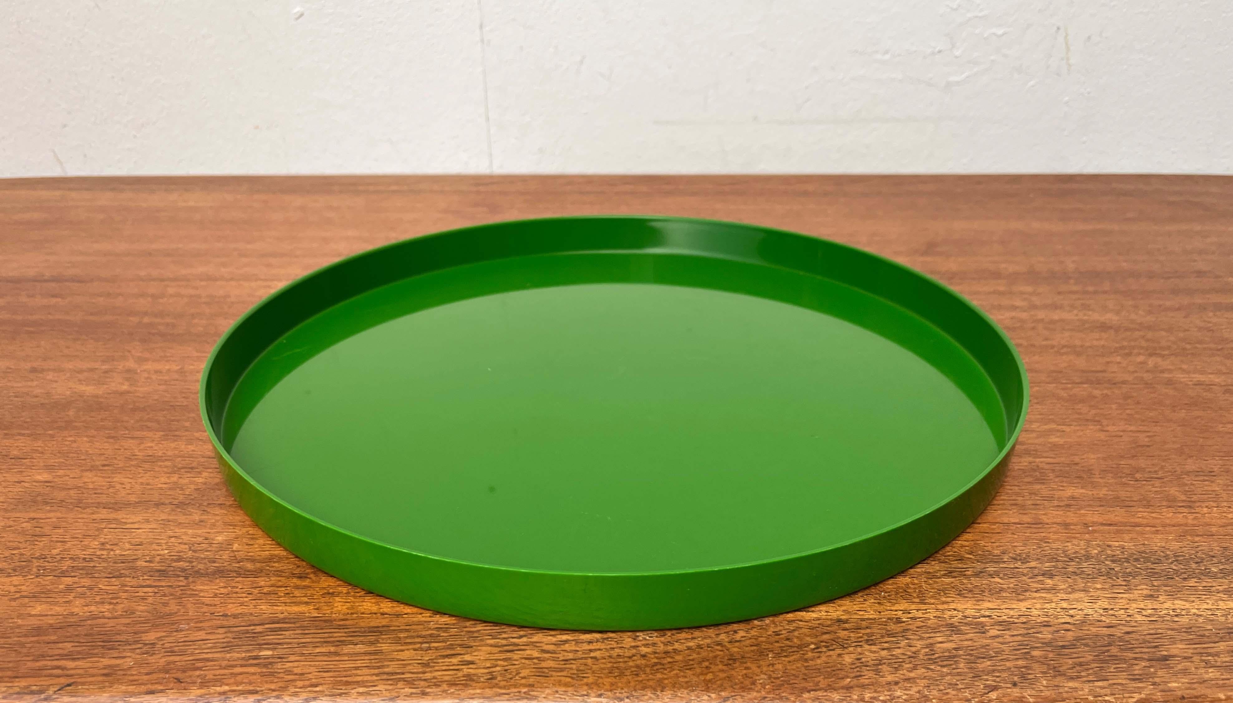 Mid-Century Modern Space Age Green Tray from decembre, Finland, 1960s For Sale 2