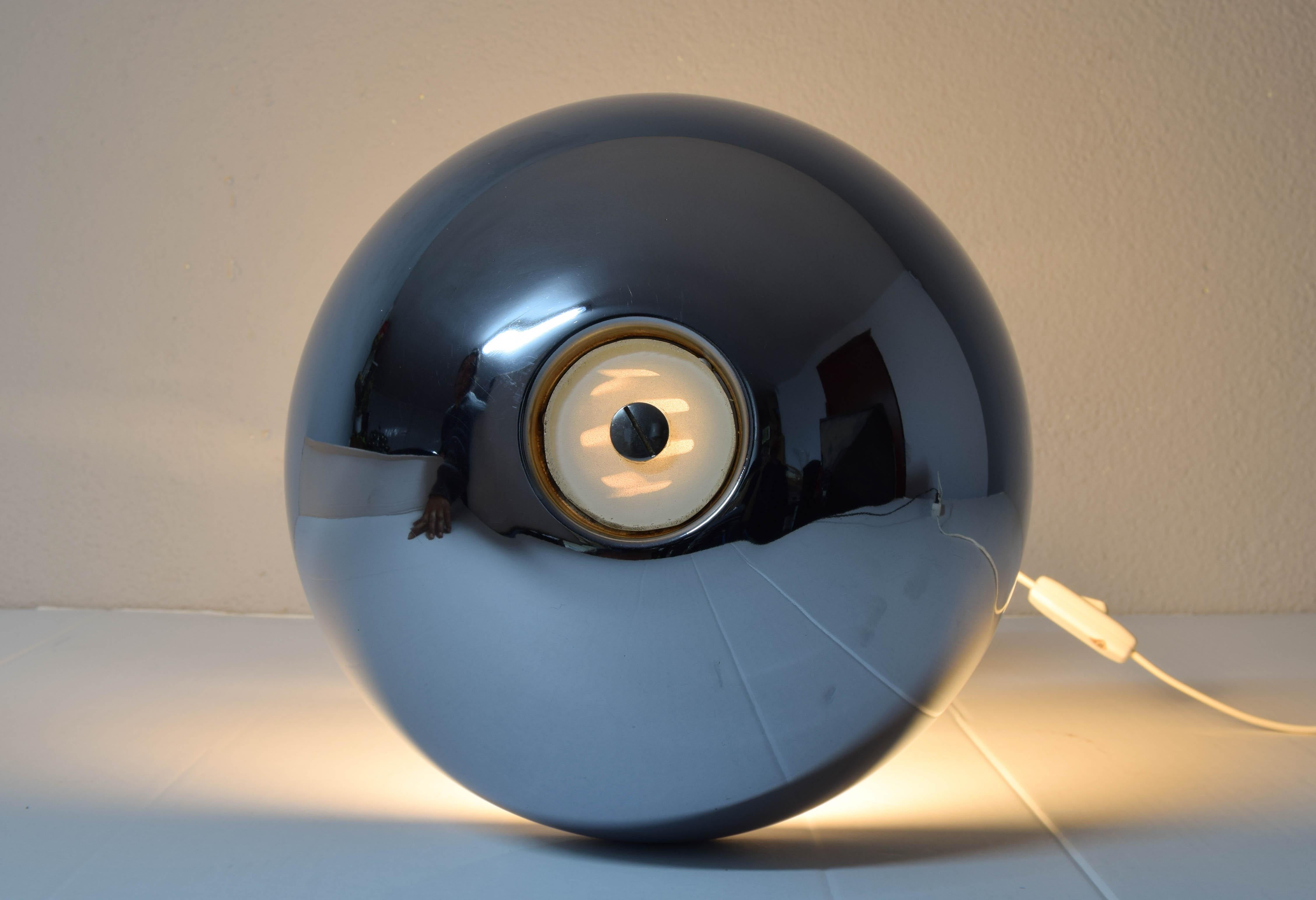 Mid-Century Modern Space Age Grin Fase Chrome Mushroom Table Lamp Spain, 1960s 2