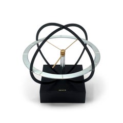 Mid-Century Modern Space Age Kinetic Desk Clock by Yachiyo