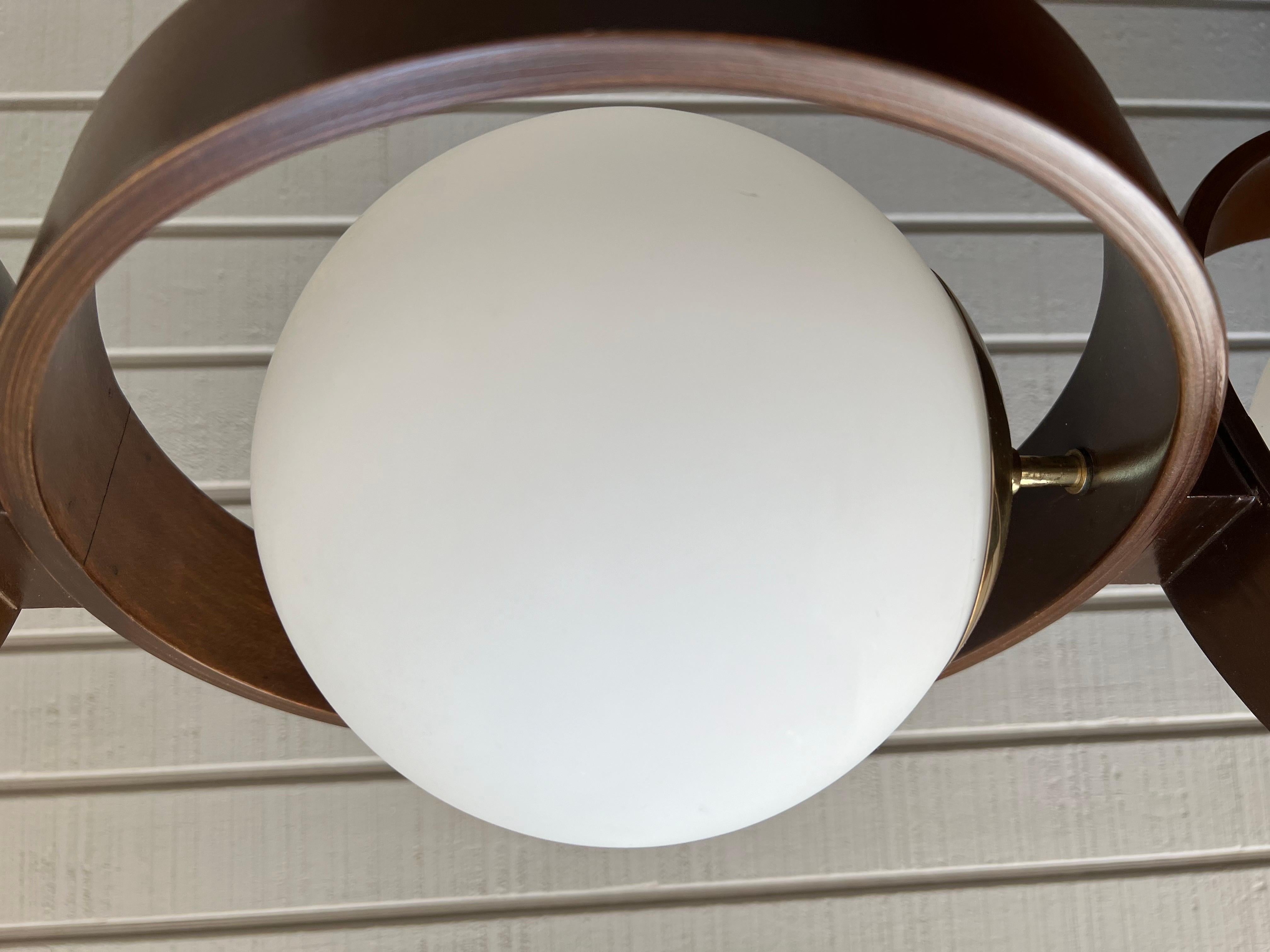 Mid-20th Century Mid century modern space age Modeline three globe lamp For Sale
