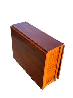 Tavolo a gocce minimalista A Space Saver del Mid Century Moderno e 4 sedie