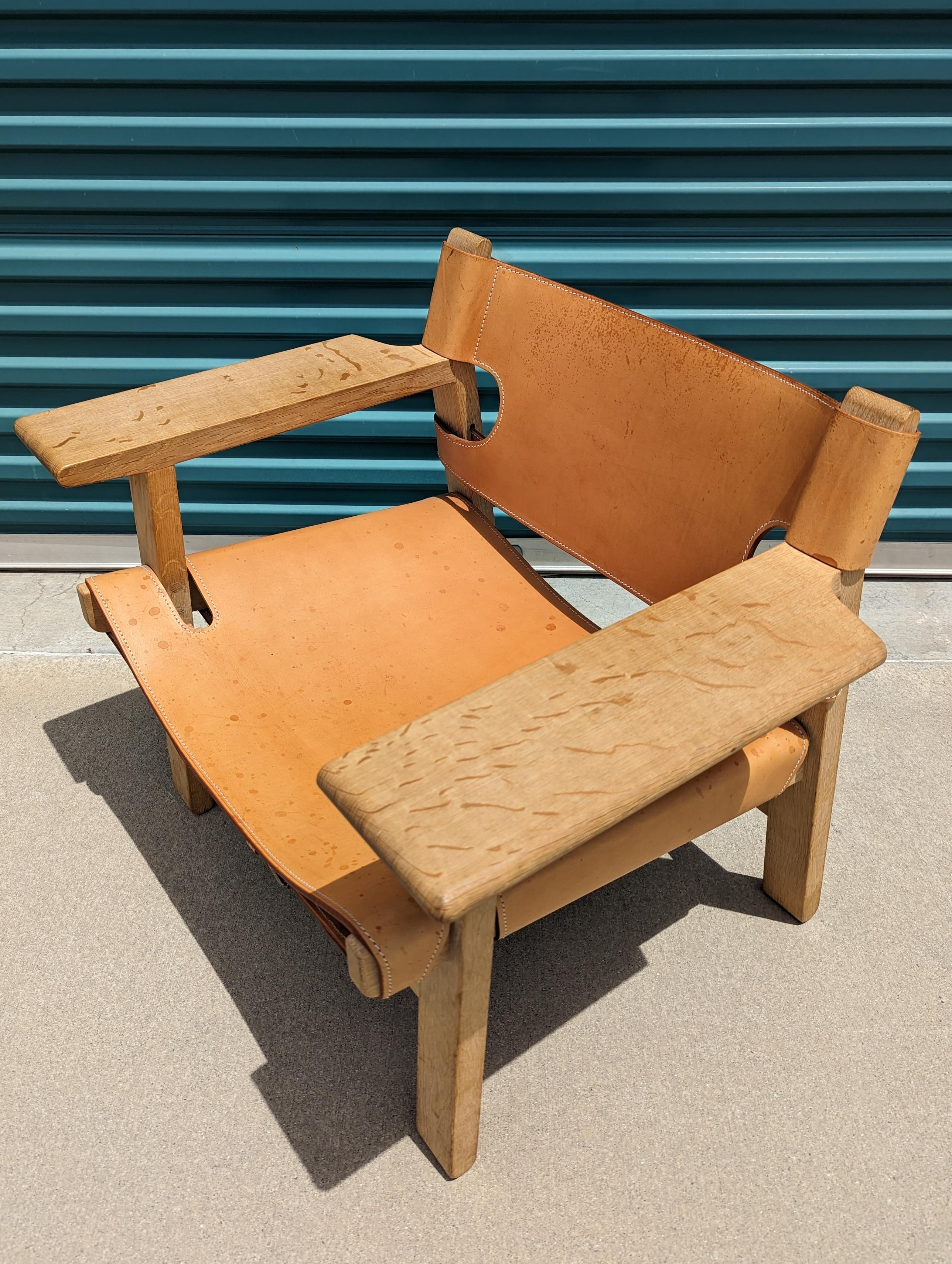 Mid Century Modern Spanish Chair by Børge Mogensen for Fredericia Furniture 3