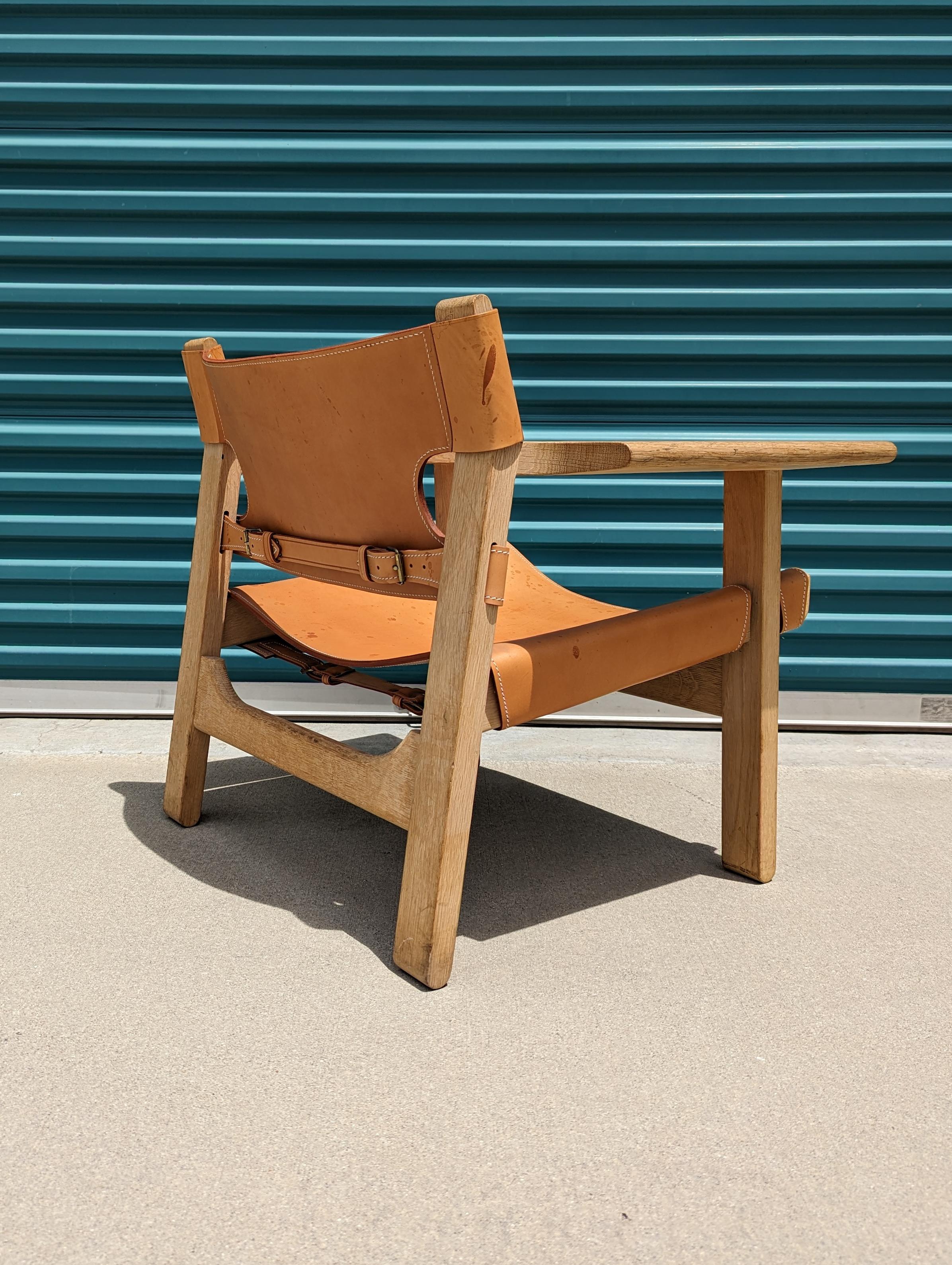 Danish Mid Century Modern Spanish Chair by Børge Mogensen for Fredericia Furniture