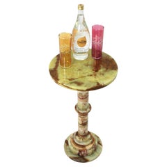 Guéridon / table d'appoint en onyx vert d'Espagne moderne du milieu du siècle dernier, années 1950