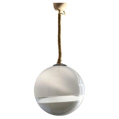 Mid-Century Modern Sphere Chandelier in Murano Glass by  Leucos, italy 1970s